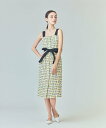 【SALE/20%OFF】GRACE CONTINENTAL チュールヤーンツイードワンピース グレースコンチネンタル ワンピース・ドレス ドレス イエロー【送...