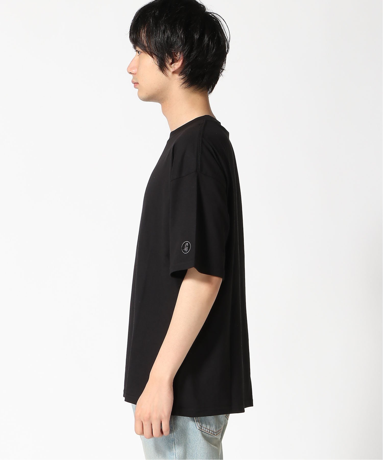 【SALE／20%OFF】UNIIT UNIIT/(M)BRKNHOME ZS 配色 クルーネック Tシャツ ジーンズメイト トップス カットソー・Tシャツ ホワイト ブラック【送料無料】