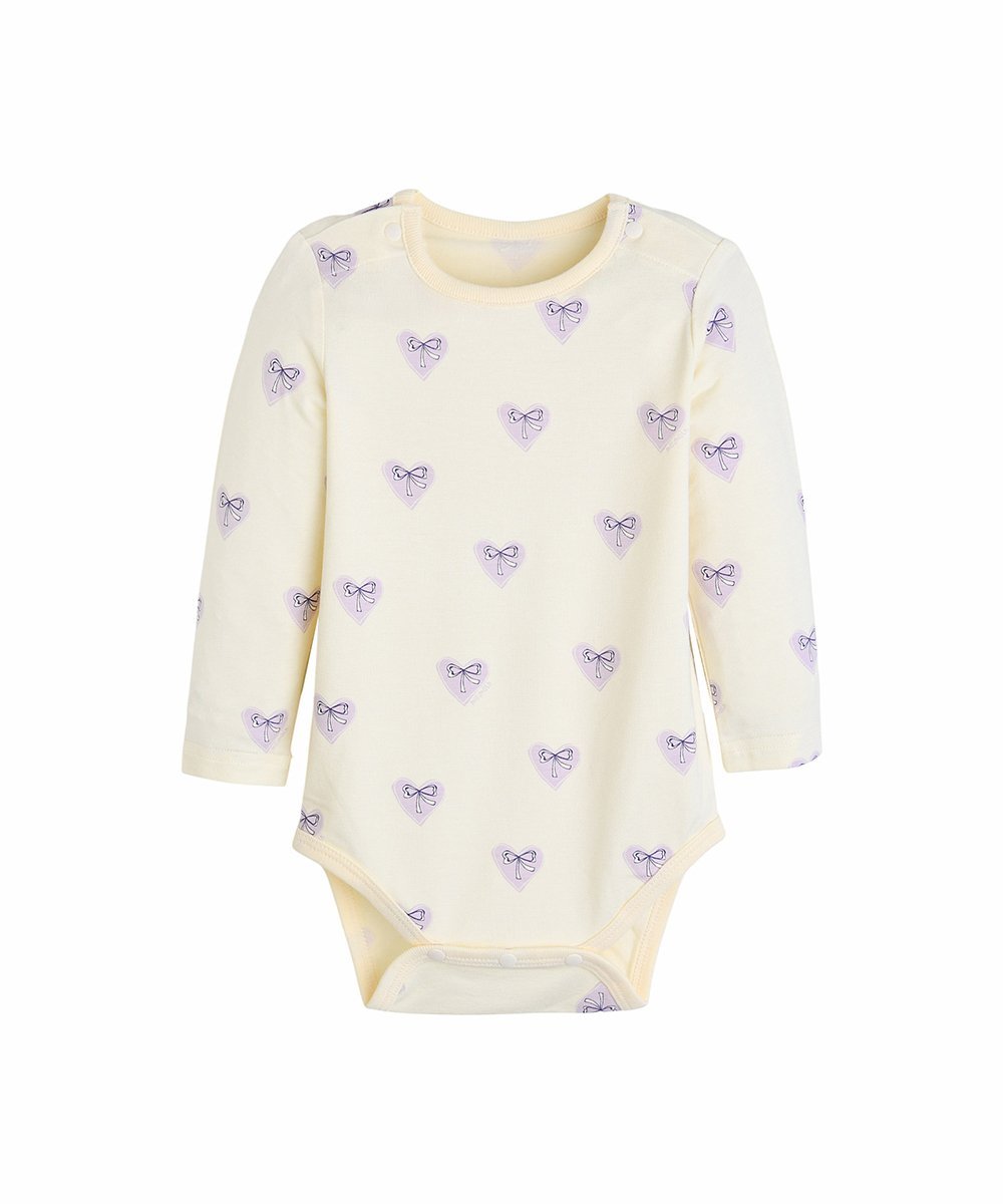 【SALE／40%OFF】moimoln 【2点セット】ハートリボン&総柄ロンパース モイモルン ...