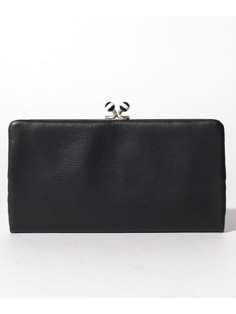 agnes b. VOYAGE レザーがま口 ロングウォレット "Irene" PAW07-02 アニエスベー 財布・ポーチ・ケース 財布 ブラック【送料無料】