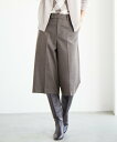 【SALE/50%OFF】J.PRESS 【洗える】フラノハンドウォッシュ キュロット パンツ ジェイプレス パンツ キュロット ブラウン グレー ベージュ【送...