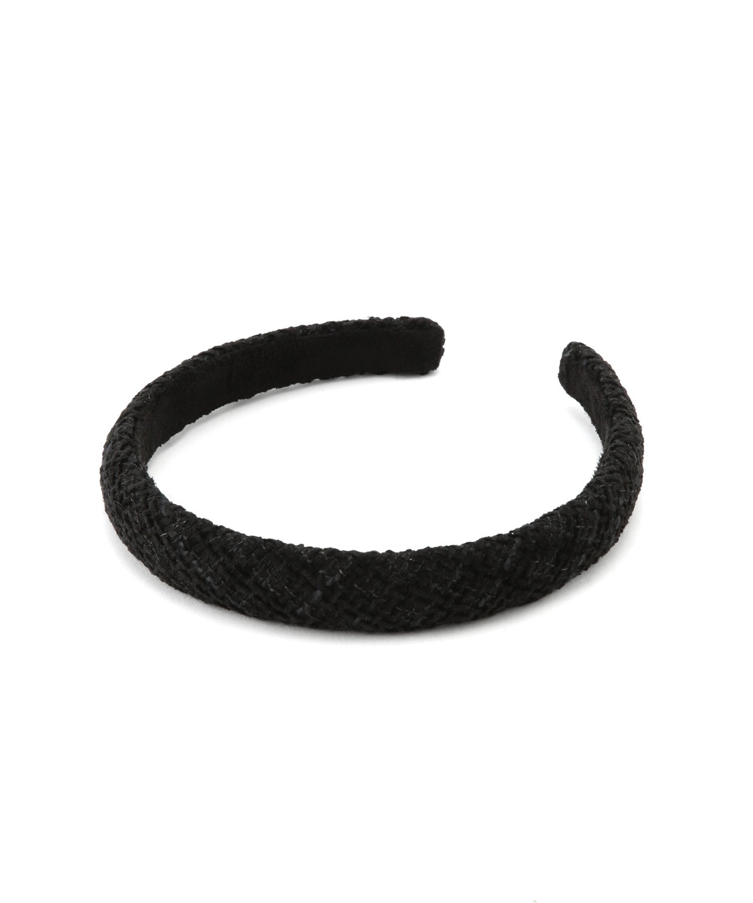 【SALE／50%OFF】ROPE' PICNIC PASSAGE ツイードカチューシャ ロペピクニック ヘアアクセサリー カチューシャ・ヘアバンド ブラック ホワイト
