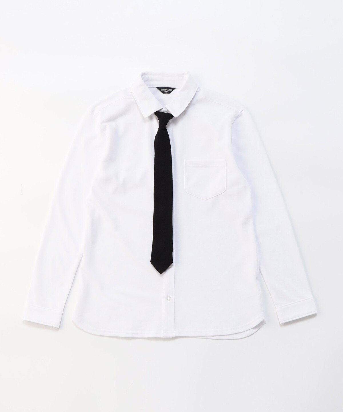 コムサ ネクタイ 【SALE／10%OFF】COMME CA ISM ネクタイ付き 長袖シャツ(140-160cm) コムサイズム トップス シャツ・ブラウス ホワイト
