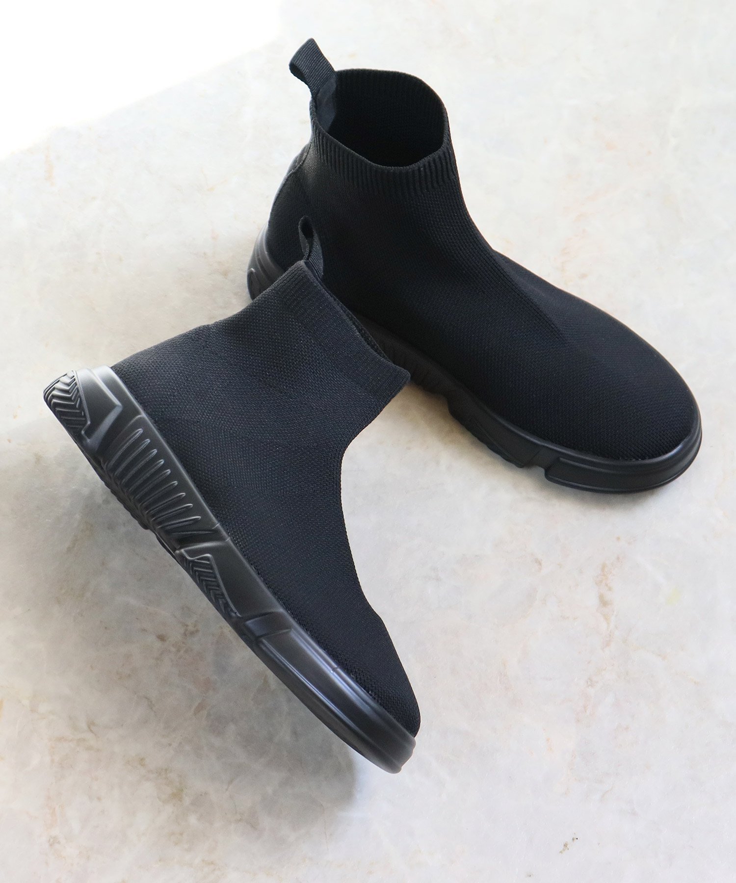 【SALE/35%OFF】LOVEHUNTER 3.5cmヒール 韓国ファッション ワンピース ハイカット ニットスニーカー ☆1632 サンエーフットウェアー...