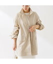 【SALE/30%OFF】Rouge vif la cle スタンドカラー ハーフコートブルゾン ルージュ・ヴィフ ラクレ ジャケット・アウター その他のジャケット・アウター ベージュ グレー【送料無料】