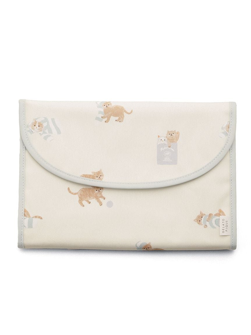【SALE／30%OFF】gelato pique プレイフルキャット柄 母子手帳ケースL ジェラートピケ マタニティウェア・ベビー用品 母子手帳ケース ピンク ホワイトのサムネイル