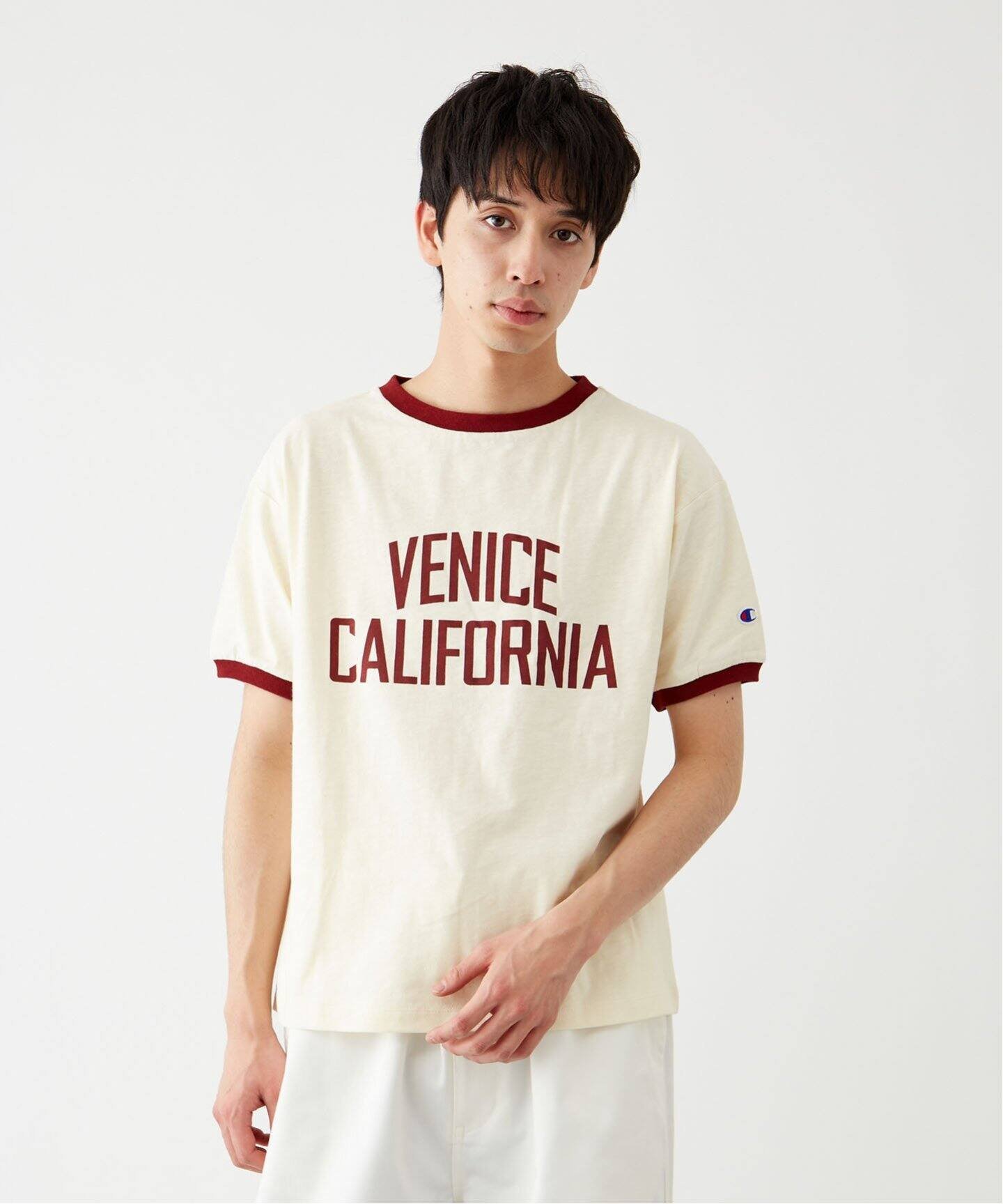 90〜00s Champion リンガーT サーモンピンク カレッジプリント 楽天市場】チャンピオン リンガー tシャツの通販