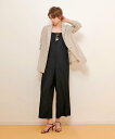 【SALE/30%OFF】allureville セルリアデニムサロペットパンツ アルアバイル オールインワン・オーバーオール オーバーオール・サロペット ネイビー ブラック【送料無料】