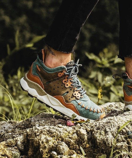 GSC GOODS & SHOES SELECT FLOWER MOUNTAIN/フラワーマウンテン MUSTARD WALNUT (MENS/WOMENS) ゴースローキャラバン シューズ・靴 スニーカー グレー ベージュ【送料無料】