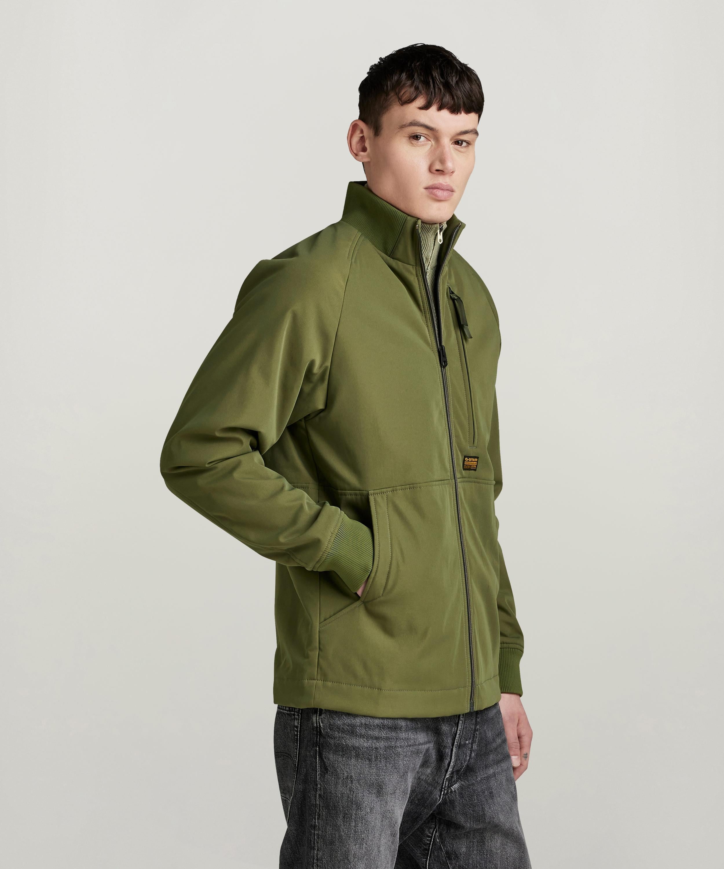 【公式ショップ】TRACK OVERSHIRT/トラックオーバーシャツ/ジャージトップス ジースターロゥ ジャケット・アウター ブルゾン・ジャンパー カーキグリーン