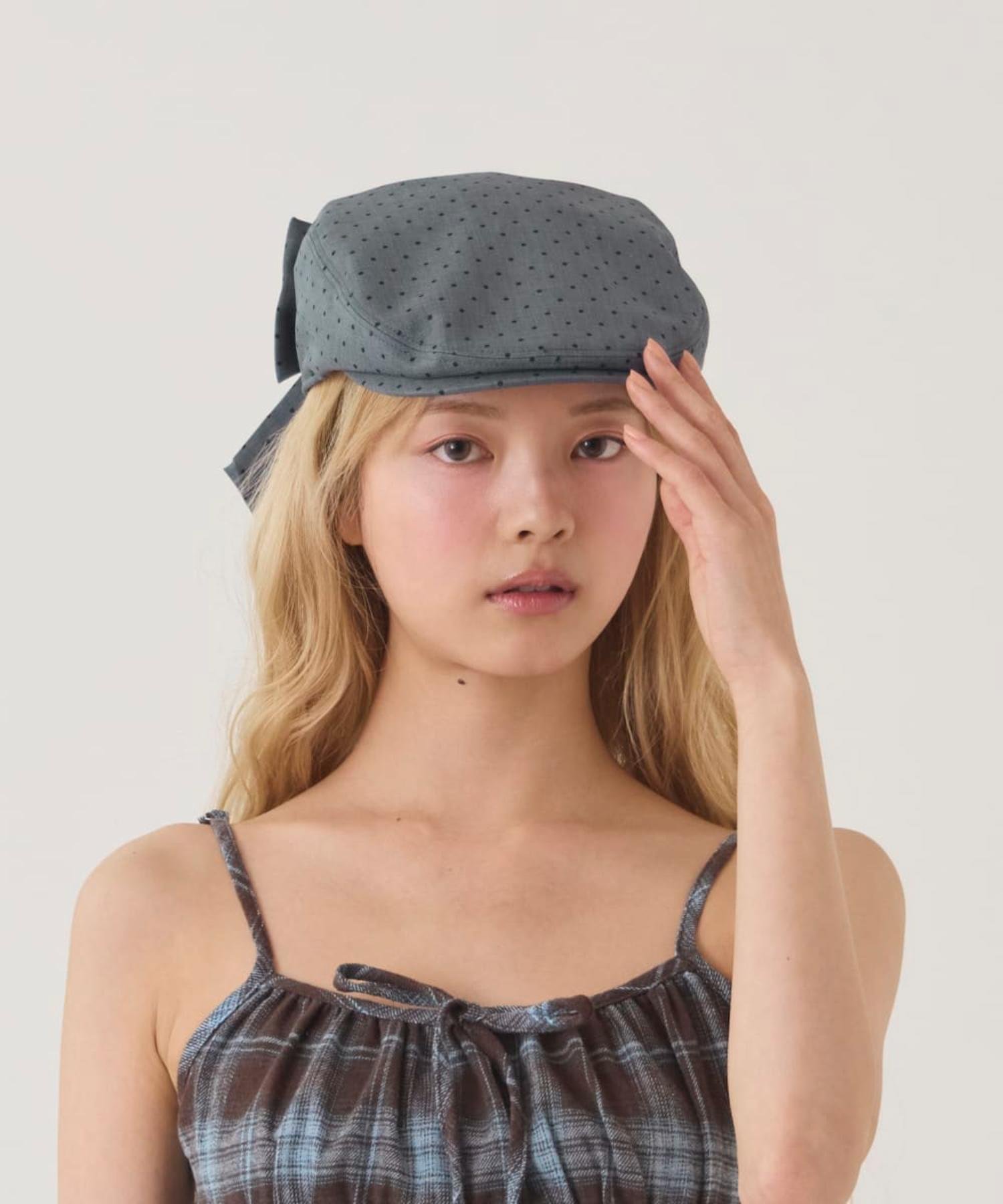 【SALE／30%OFF】kaorinomori kaorinomori リーナハンチング / カオリノモリ オーバーライド 帽子 ハンチング・ベレー帽 グレー ブルー