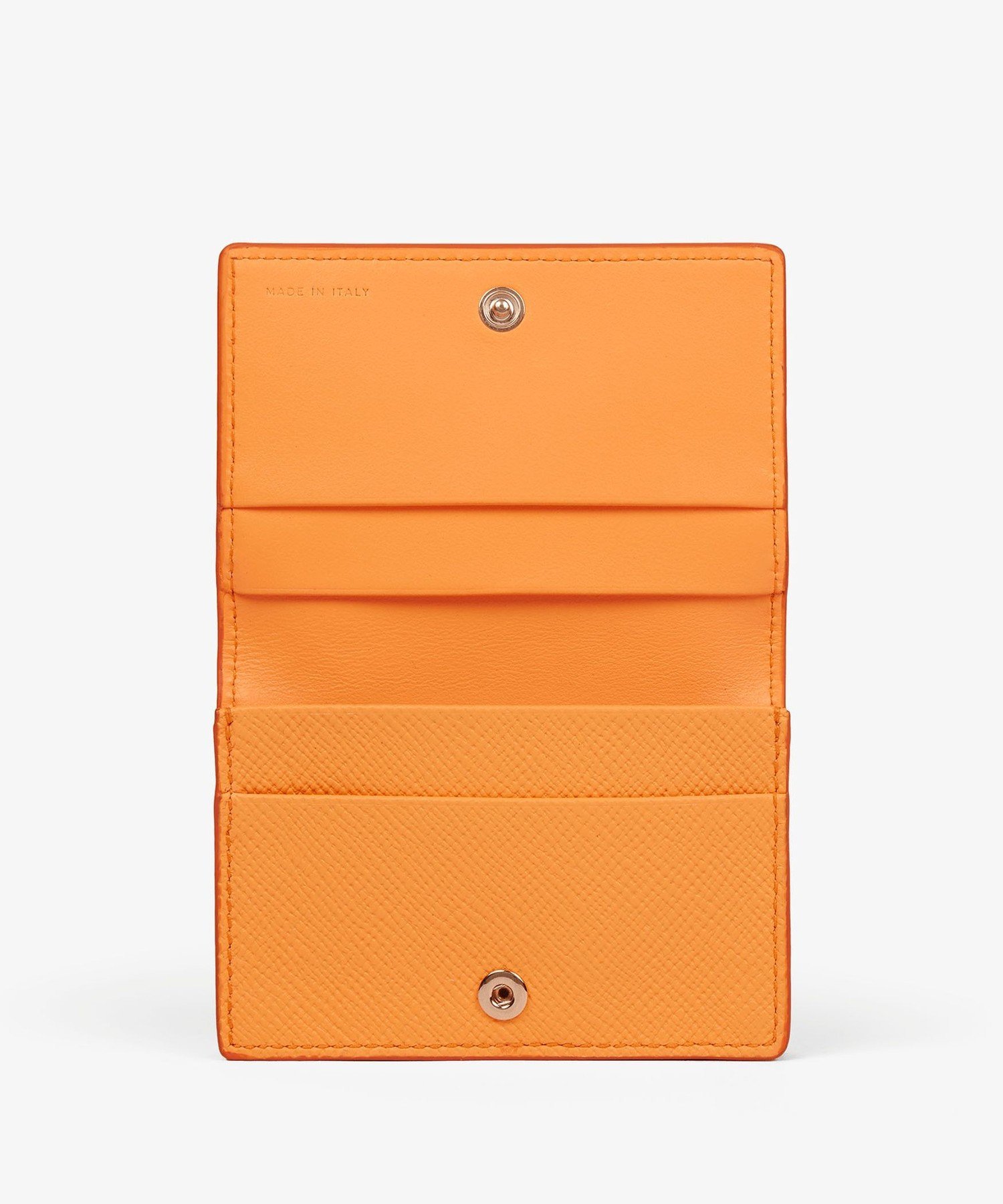 SMYTHSON Panama Folded Card Case With Snap Closure スマイソン 財布・ポーチ・ケース 名刺入れ・カードケース オレンジ【送料無料】