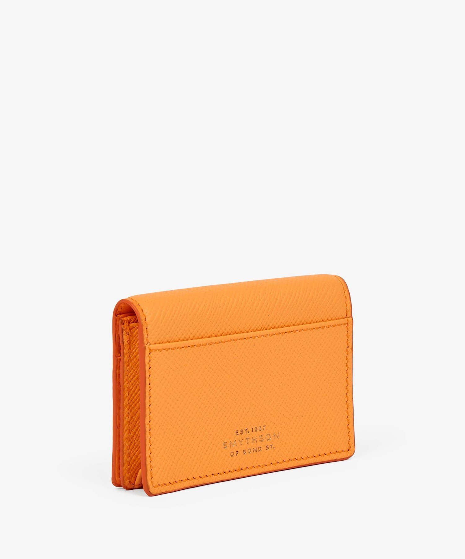SMYTHSON Panama Folded Card Case With Snap Closure スマイソン 財布・ポーチ・ケース 名刺入れ・カードケース オレンジ【送料無料】