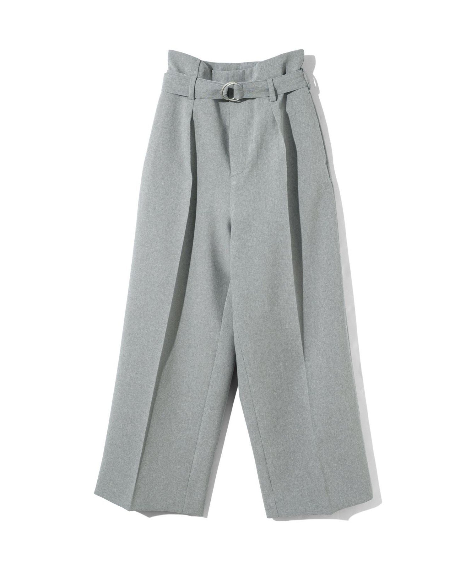 MIDIUMISOLID MIDIUMISOLID for Ladies ベルト付きスラックス マーコート パンツ その他のパンツ ベージュ グレー