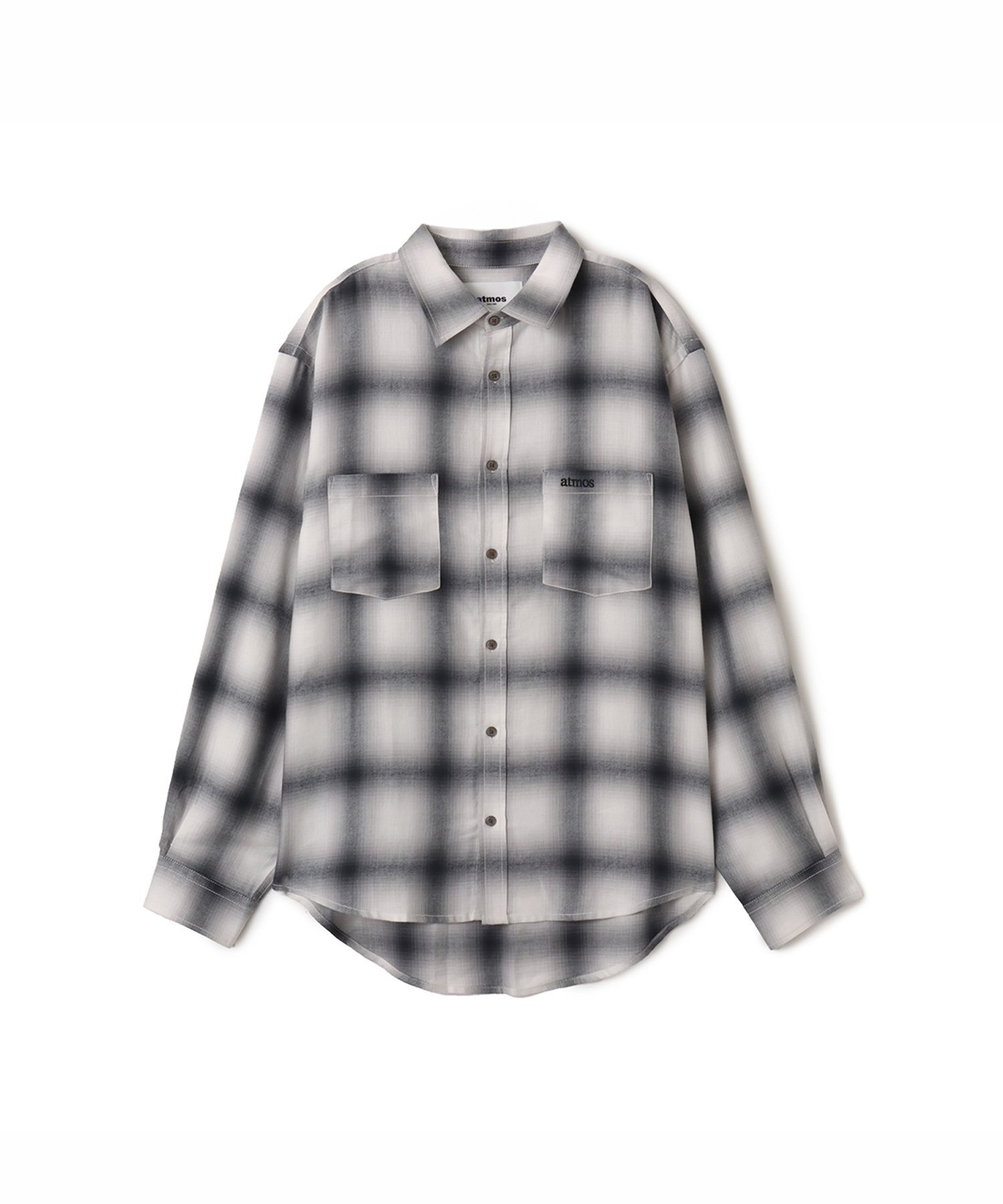 atmos atmos Ombre Check Shirt BLACK アトモス トップス シャツ・ブラウス ブラック