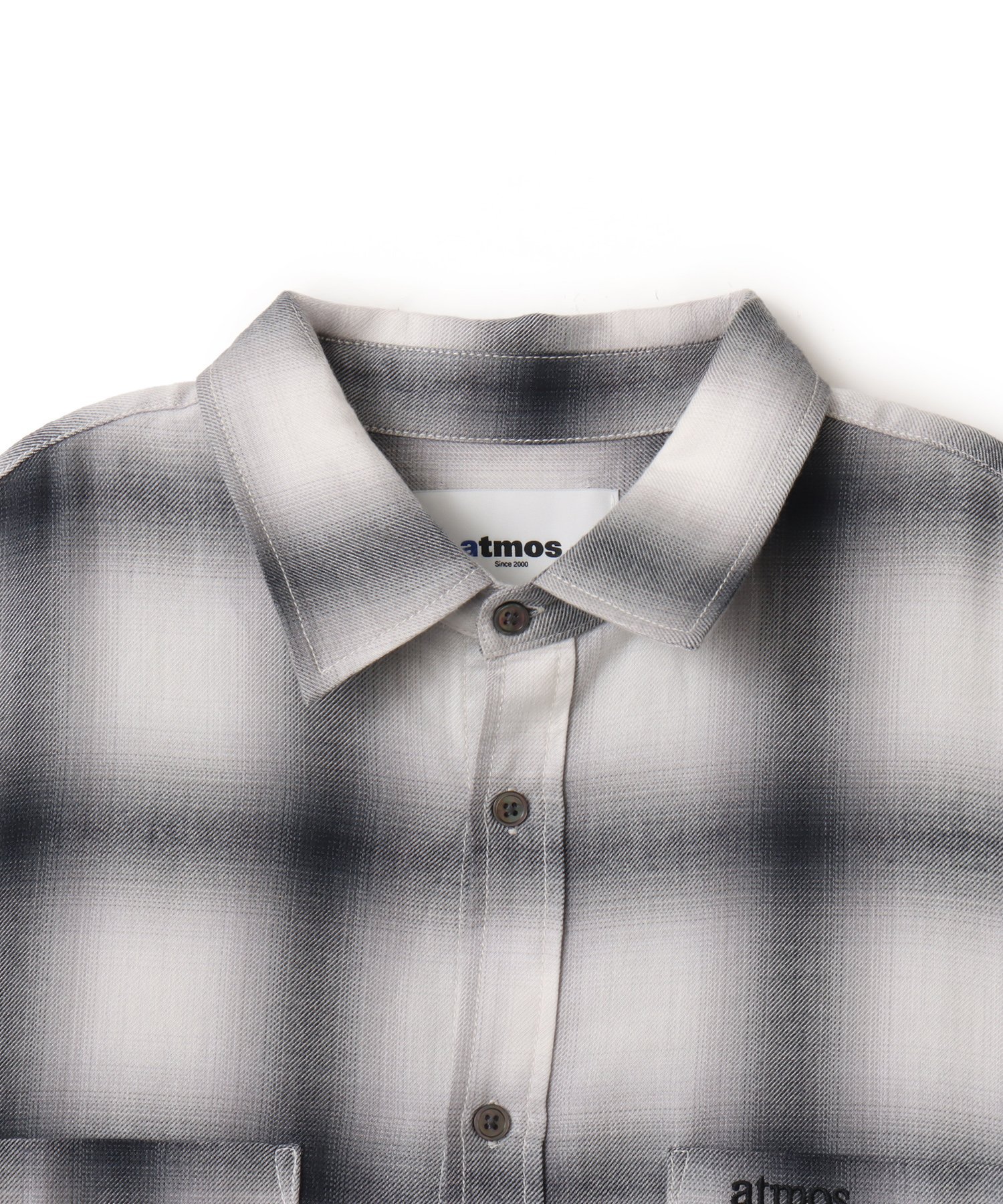atmos atmos Ombre Check Shirt BLACK アトモス トップス シャツ・ブラウス ブラック