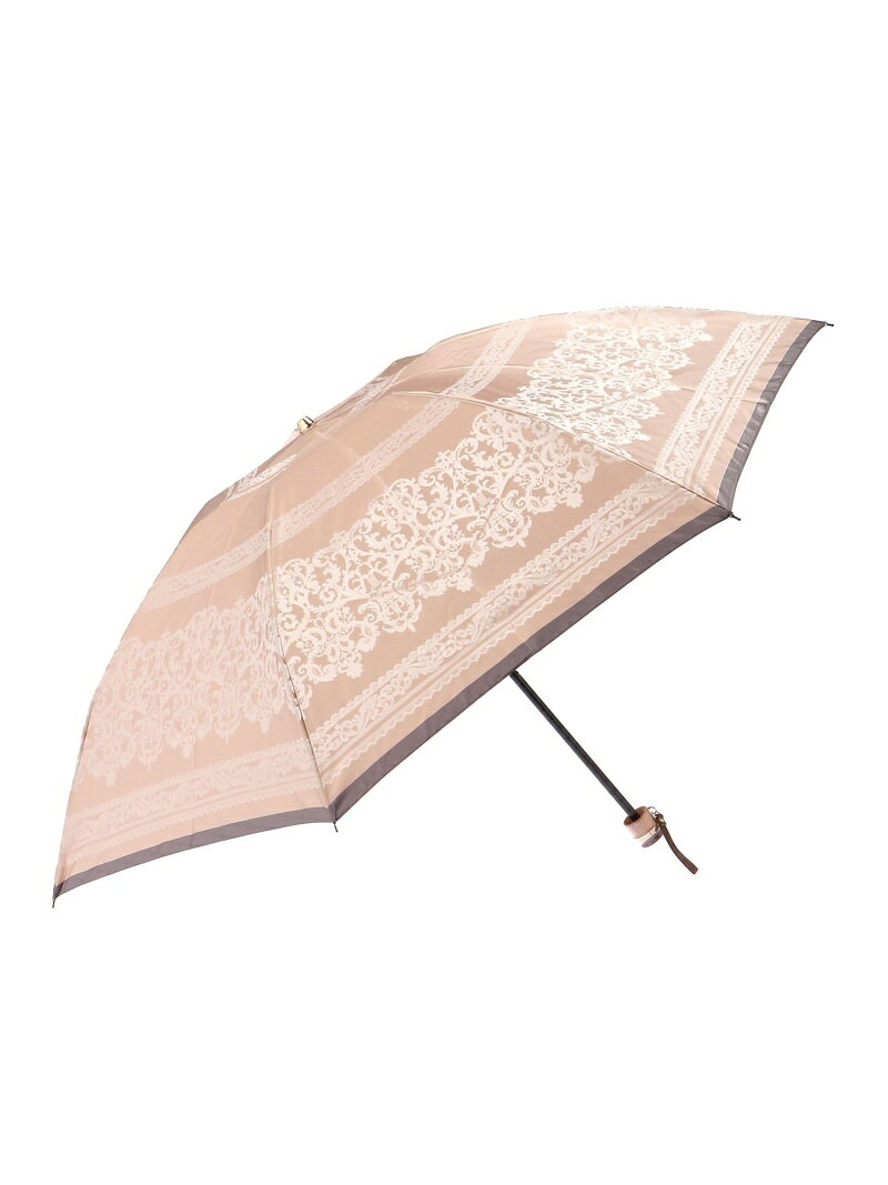 【SALE／41%OFF】LANVIN LANVIN COLLECTION(ランバン コレクション) 折りたたみ傘 ジャカードレース/ワイド55cm ムーンバット ファッション雑貨 折りたたみ傘 ネイビー ベージュ ピンク【送料無料】
