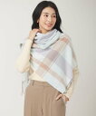 【SALE/30%OFF】any SiS 【洗える】フワリーチェック ストール エニィスィス ファッション雑貨 マフラー・ストール・ネックウォーマー グリーン ピンク(4)