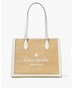 【SALE／60%OFF】kate spade new york エリー ストロー ラージ トート ケイトスペードニューヨーク バッグ トートバッグ ホワイト【送料無料】