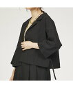 【SALE/48%OFF】abahouse mavie 【セットアップ対応】サッカーボーダーショートシャツジャケット アバハウス マヴィ ジャケット・アウター その他のジャケット・アウター ブラック ブラウン【送料無料】