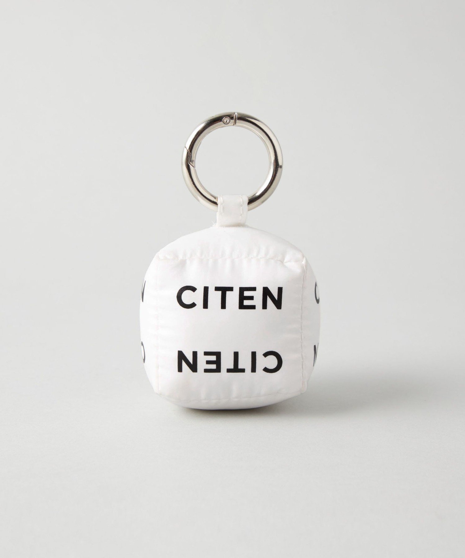 CITEN ＜CITEN＞キュービック キーリング シテン ファッション雑貨 チャーム・キーチェーン ホワイト