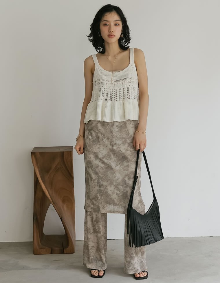 Re:EDIT カットソーイージースカパン リエディ パンツ その他のパンツ ブラック【送料無料】 stylife-15053415 Rakuten Fashion サンプル画像2