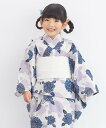 SOUBIEN 浴衣2点セット キッズ (浴衣+帯) ソウビエン 着物・浴衣・和装小物 浴衣 ホワイト【送料無料】