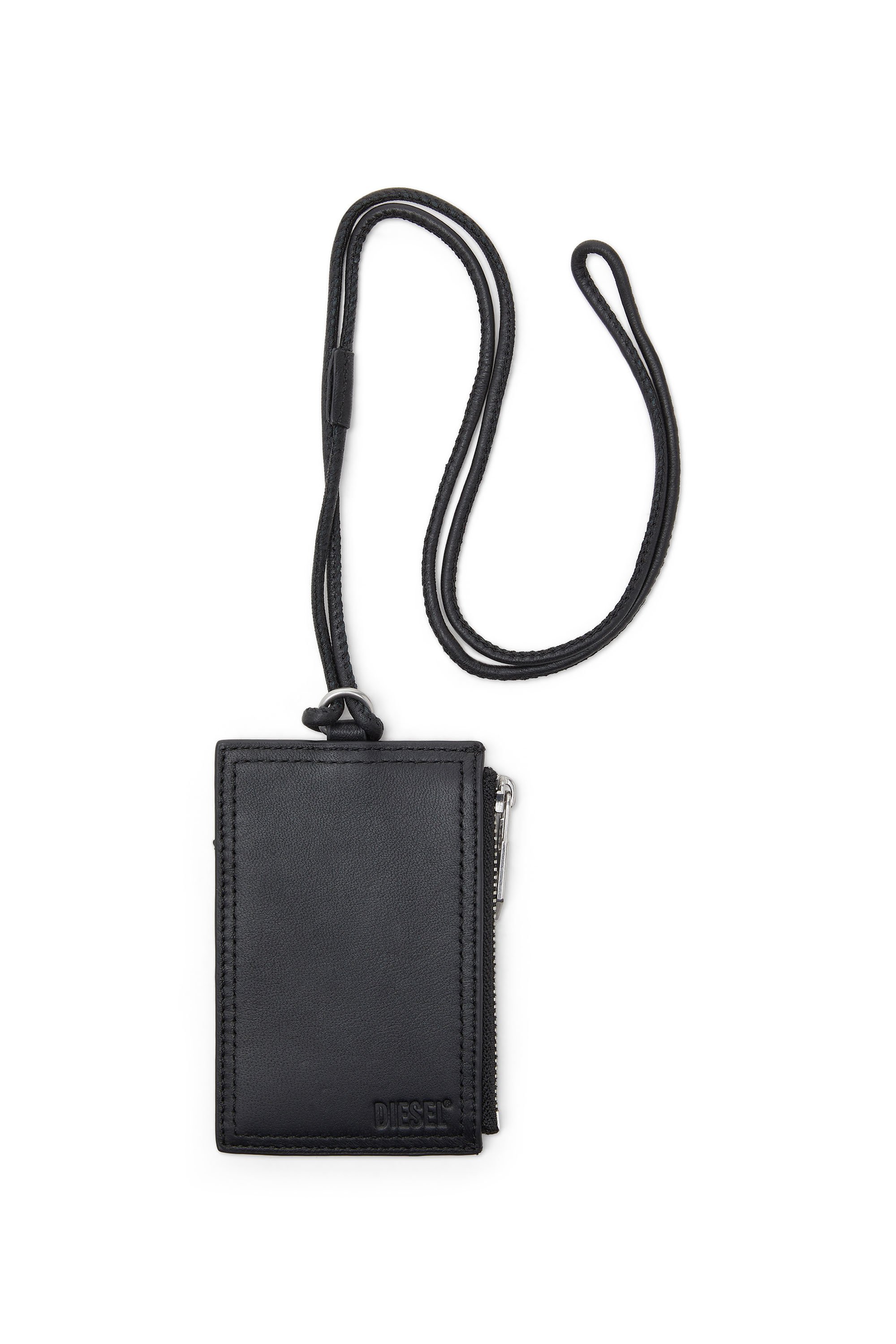 メンズ カードホルダー MULTI-PKTS BADGE HOLDER ディーゼル 財布・ポーチ・ケース 名刺入れ・カードケース ブラック
