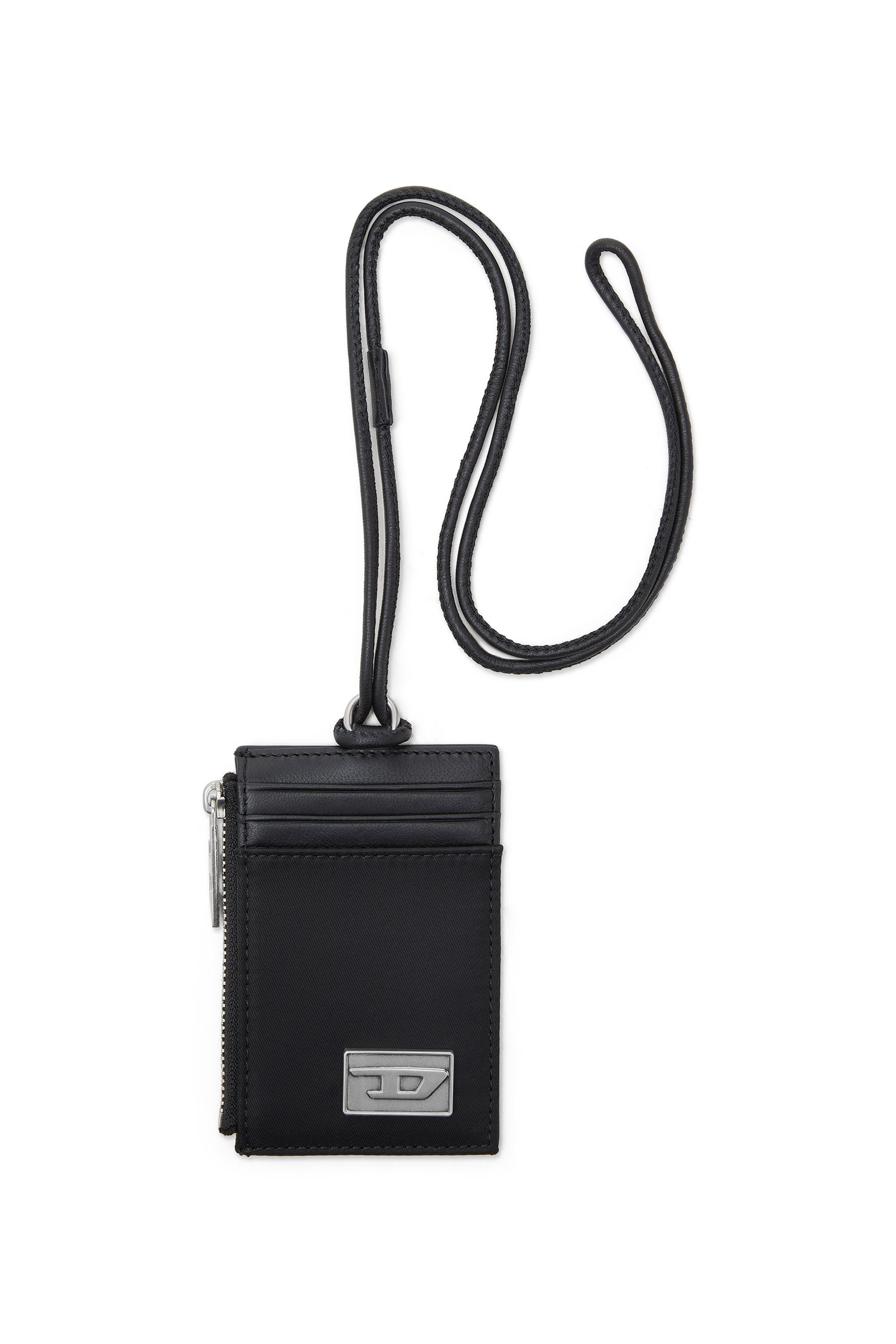 メンズ カードホルダー MULTI-PKTS BADGE HOLDER ディーゼル 財布・ポーチ・ケース 名刺入れ・カードケース ブラック