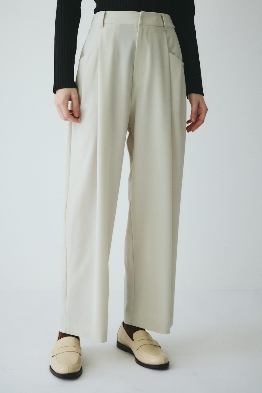 HeRIN.CYE Straight tuck pants ヘリンドットサイ パンツ その他のパンツ ネイビー ピンク ホワイト