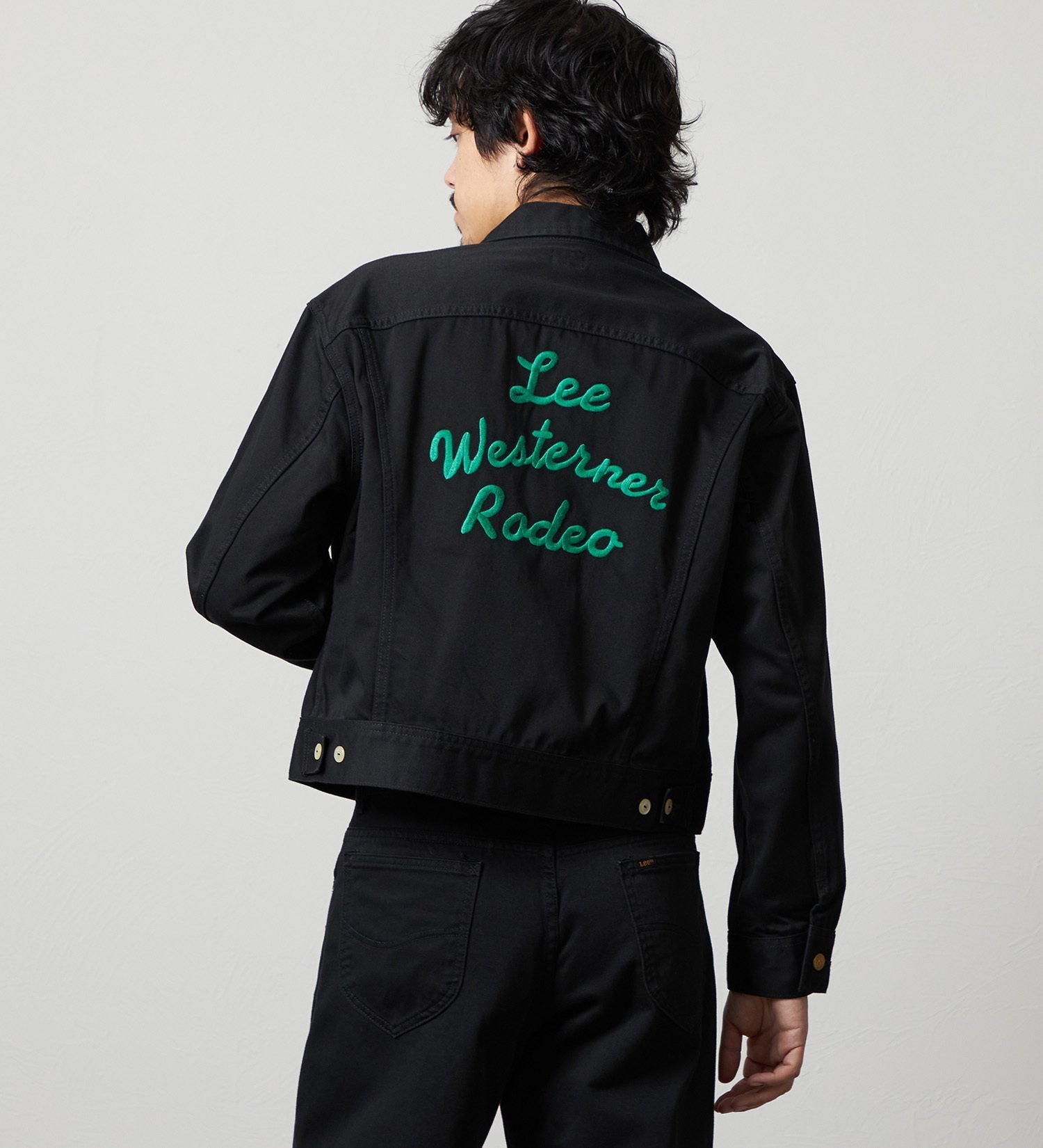 Lee Lee EMBROIDERY 101JKACKET/刺繍 エドウインオンラインモール ジャケット・アウター その他のジャケット・アウター ブルー ブラック ホワイト【送料無料】