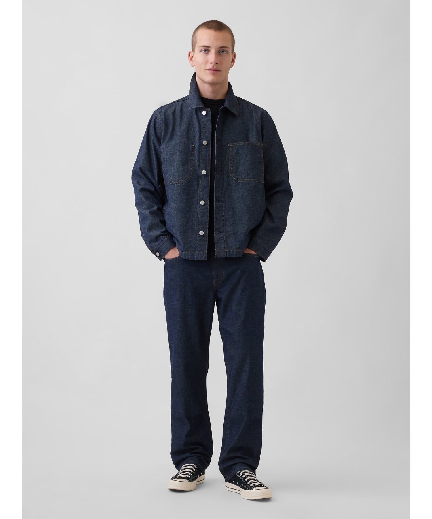 GAP (M)リラックスフィット ストレートデニム ギャップ パンツ ジーンズ・デニムパンツ ブルー【送料無料】