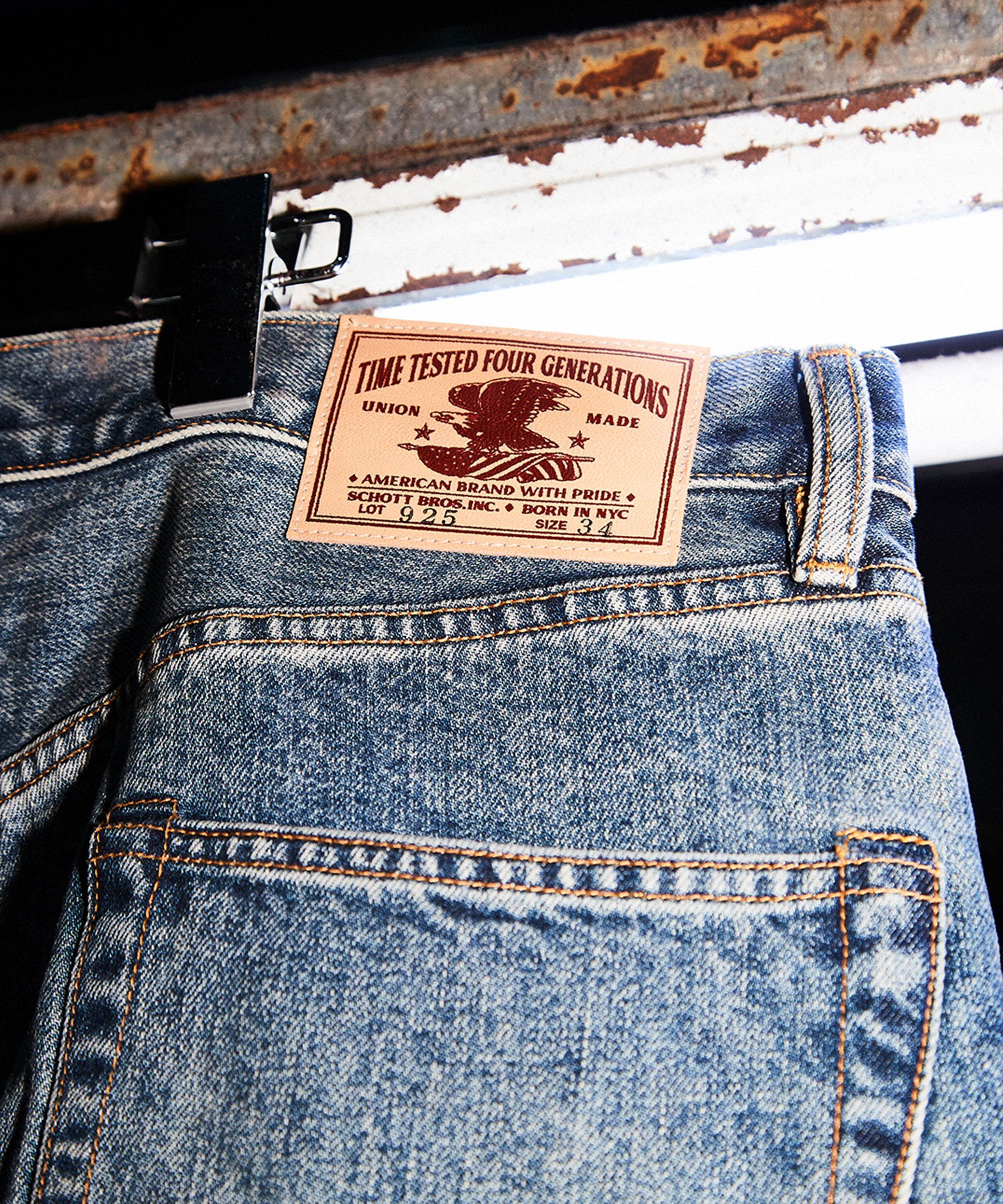 Schott LOT. 925 FP DENIM PANTS USED/ファイアプルーフ デニムパンツ ユーズド ショット パンツ ジーンズ・デニムパンツ【送料無料】