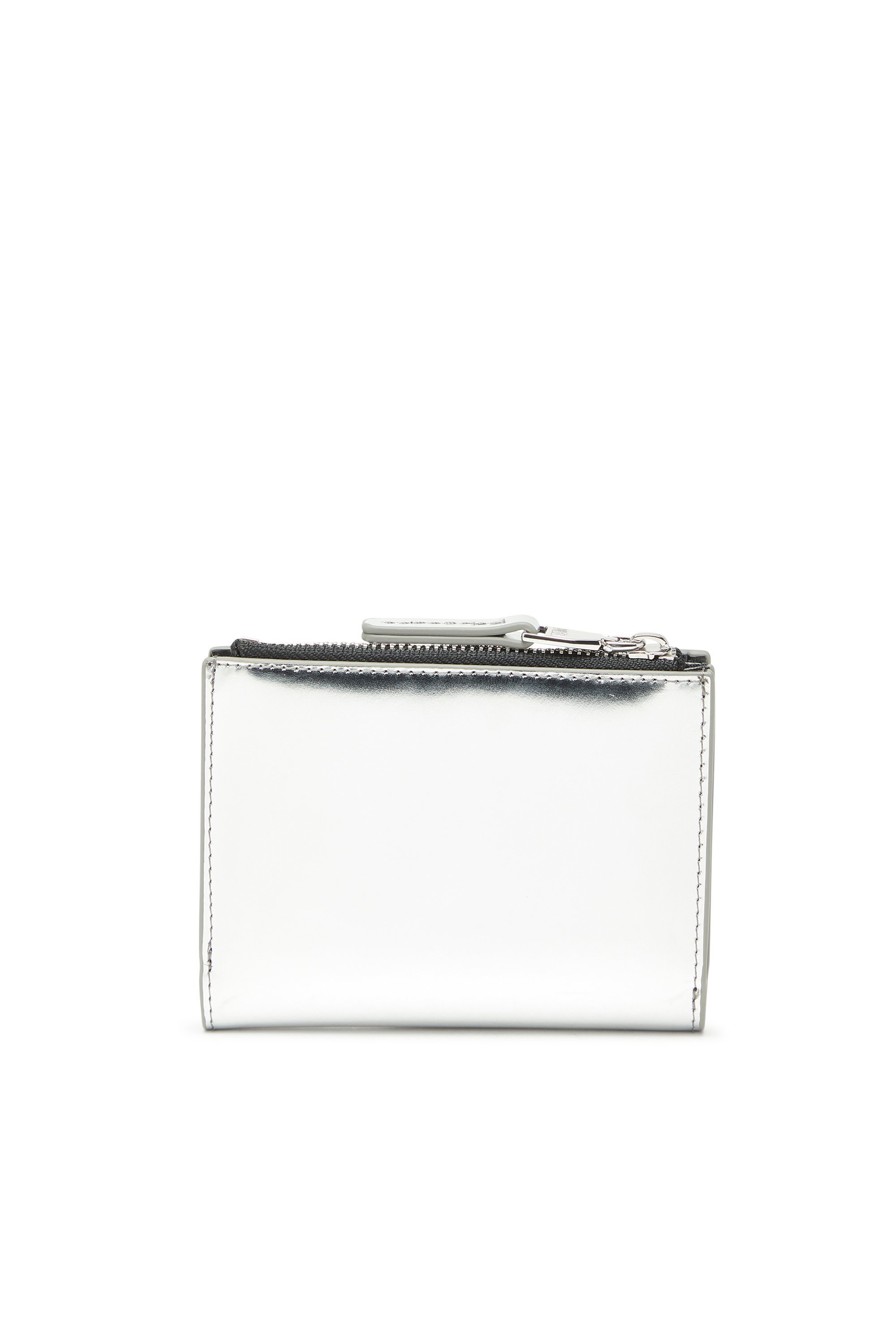 ウィメンズ 二つ折りウォレット 1DR BI FOLD ZIP II ディーゼル 財布・ポーチ・ケース 財布 シルバー