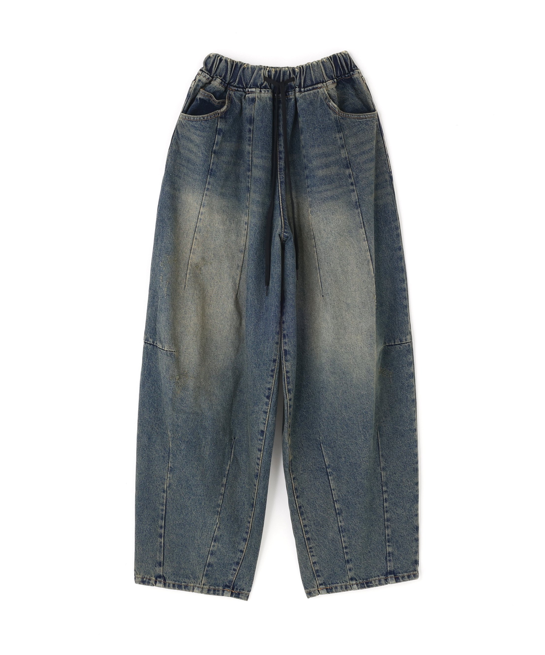 LHP SIS/エスアイエス/Washed Wide Denim Pants エルエイチピー パンツ その他のパンツ ブラック ブルー