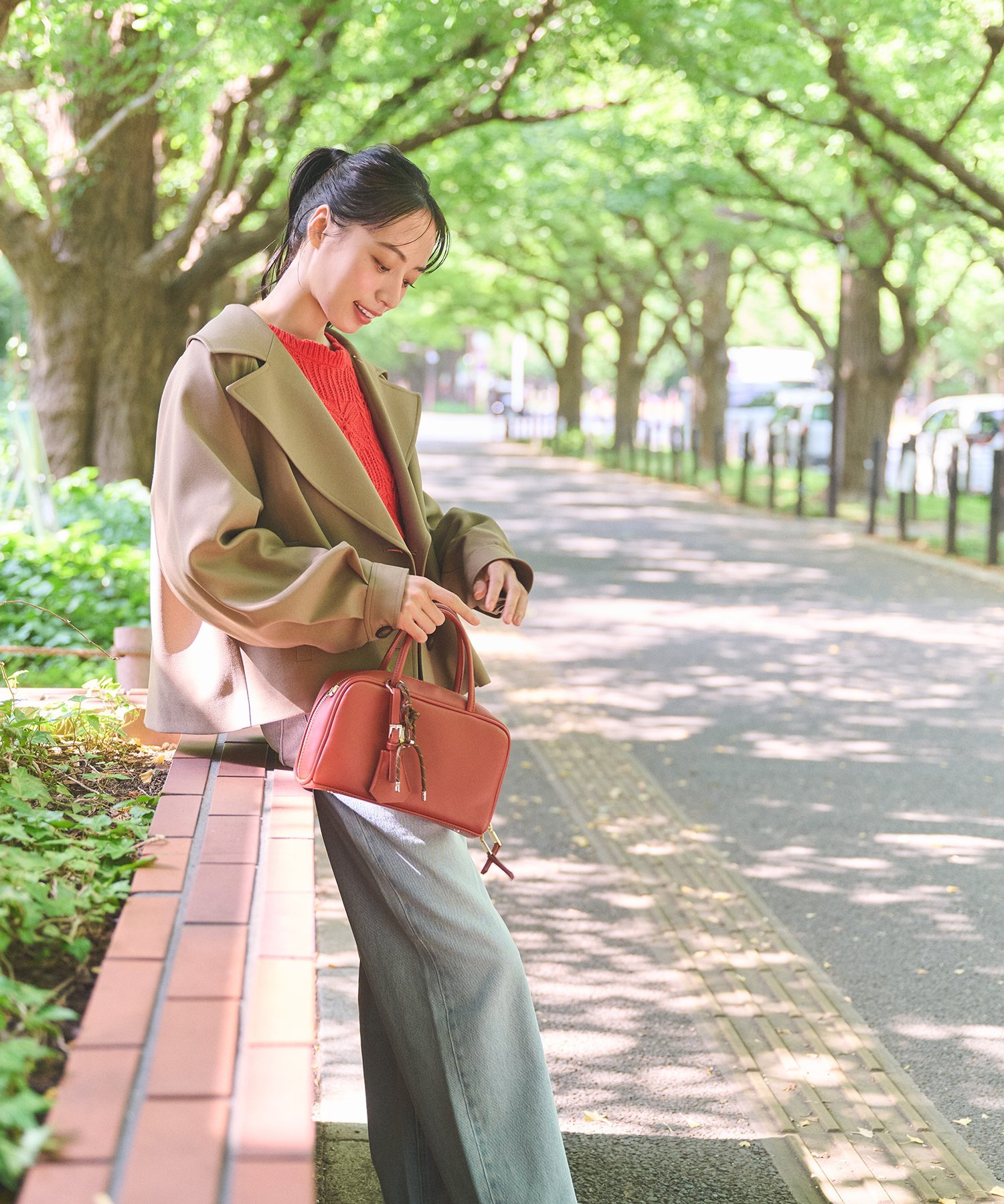 NATURAL BEAUTY BASIC ワイドストレートデニムパンツ ナチュラルビューティベーシック パンツ その他のパンツ ブルー ブラック
