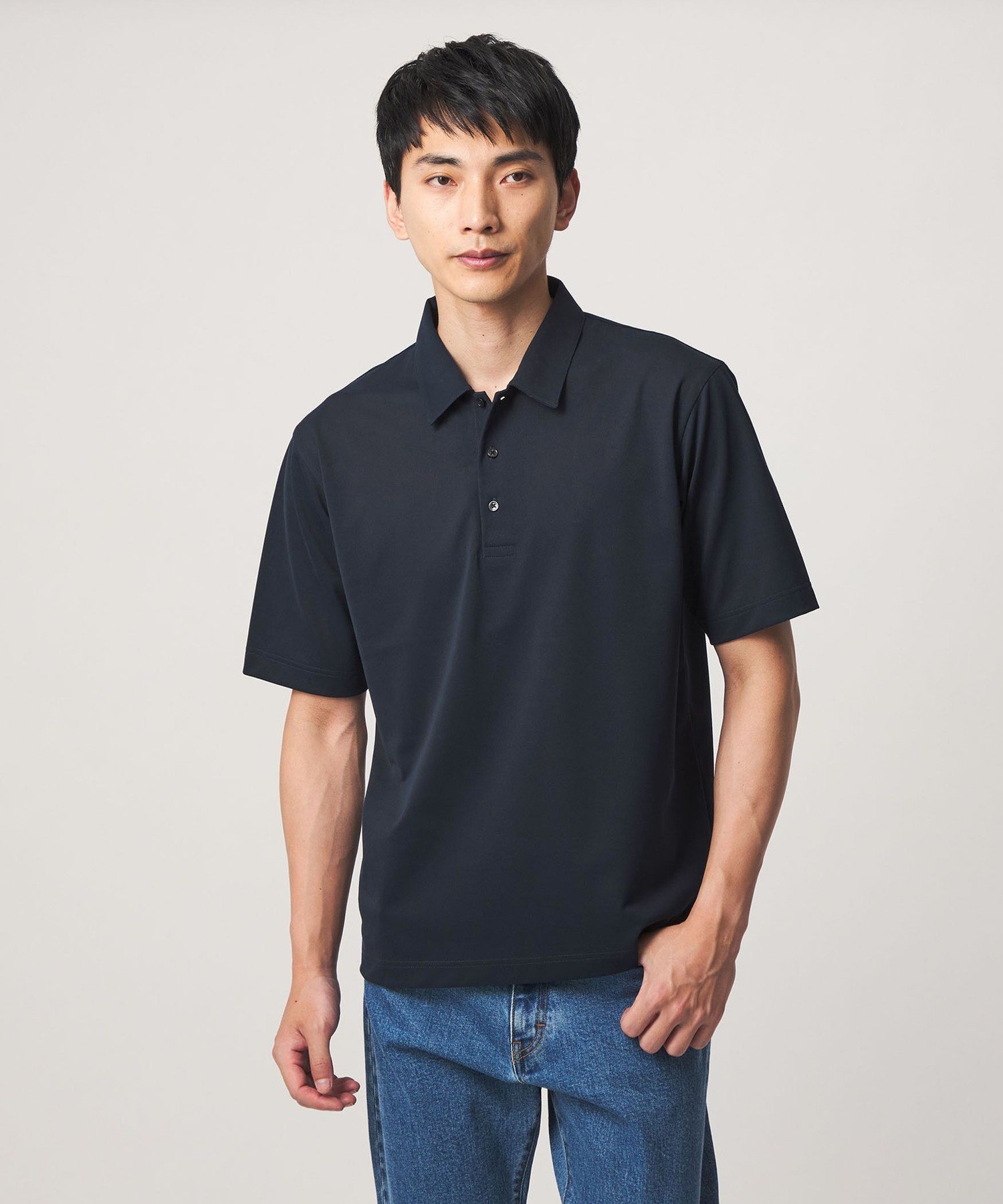 UNITED ARROWS green label relaxing アイスコットン カノコ ポロシャツ -接触冷感- ユナイテッドアローズ グリーンレーベルリラクシング トップス ポロシャツ ブラウン グレー ネイビー【送料無料】