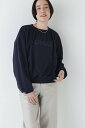 【SALE/40%OFF】human woman ◆裏毛ロゴスウェットシアー重ね ヒューマン ウーマン トップス カットソー・Tシャツ ネイビー ホワイト【送料無料】(4)