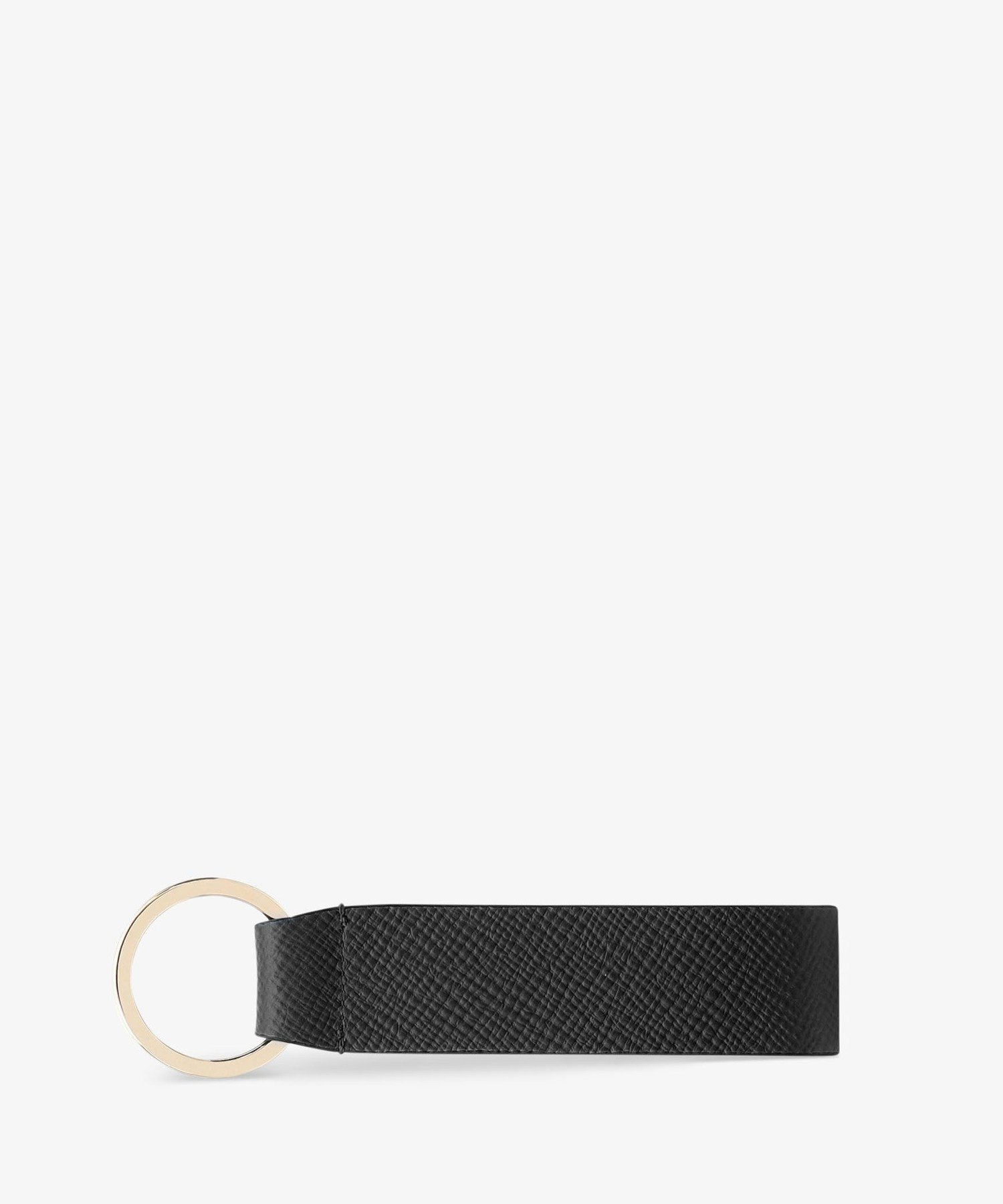 SMYTHSON Panama Keyring With Leather Strap スマイソン 財布・ポーチ・ケース その他の財布・ポーチ・ケース ブラック【送料無料】