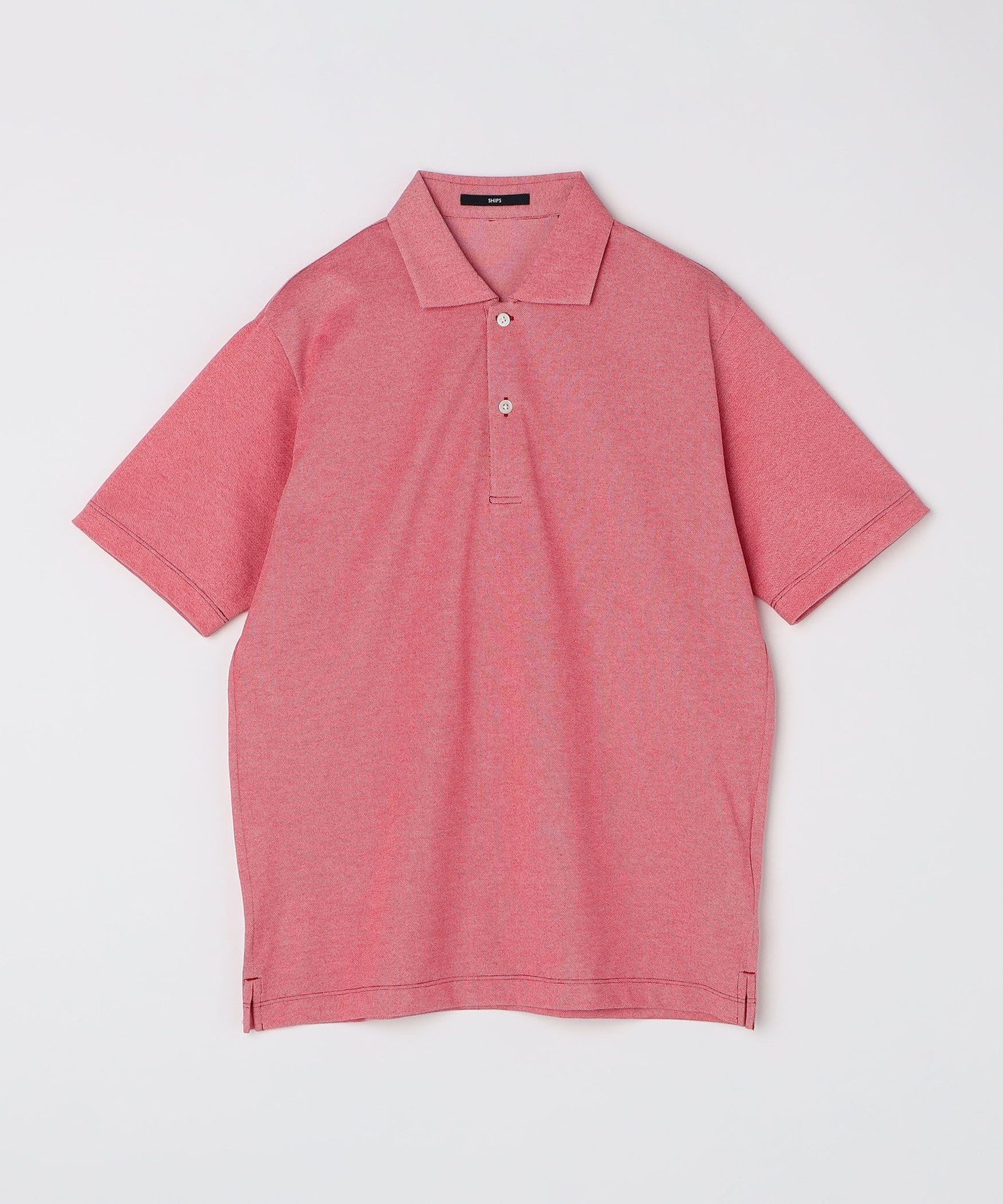 【SALE／60%OFF】SHIPS MEN SHIPS: ＜吸水速乾＞COOLMAX(R) ピケ ワイドカラー ポロシャツ シップス トップス ポロシャツ レッド ホワイト【送料無料】