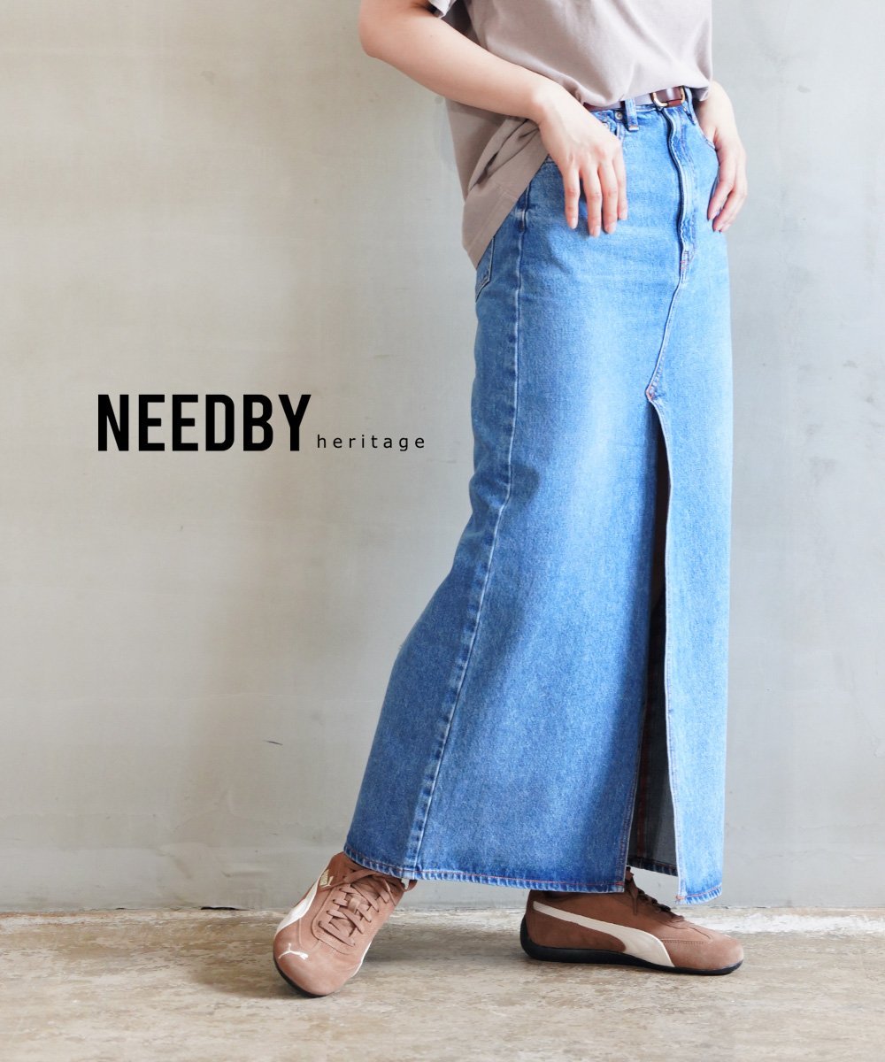 NEEDBY heritage ニードバイ ヘリテージ BETTY ベティ ブルーコムブルー スカート ロング・マキシスカート【送料無料】