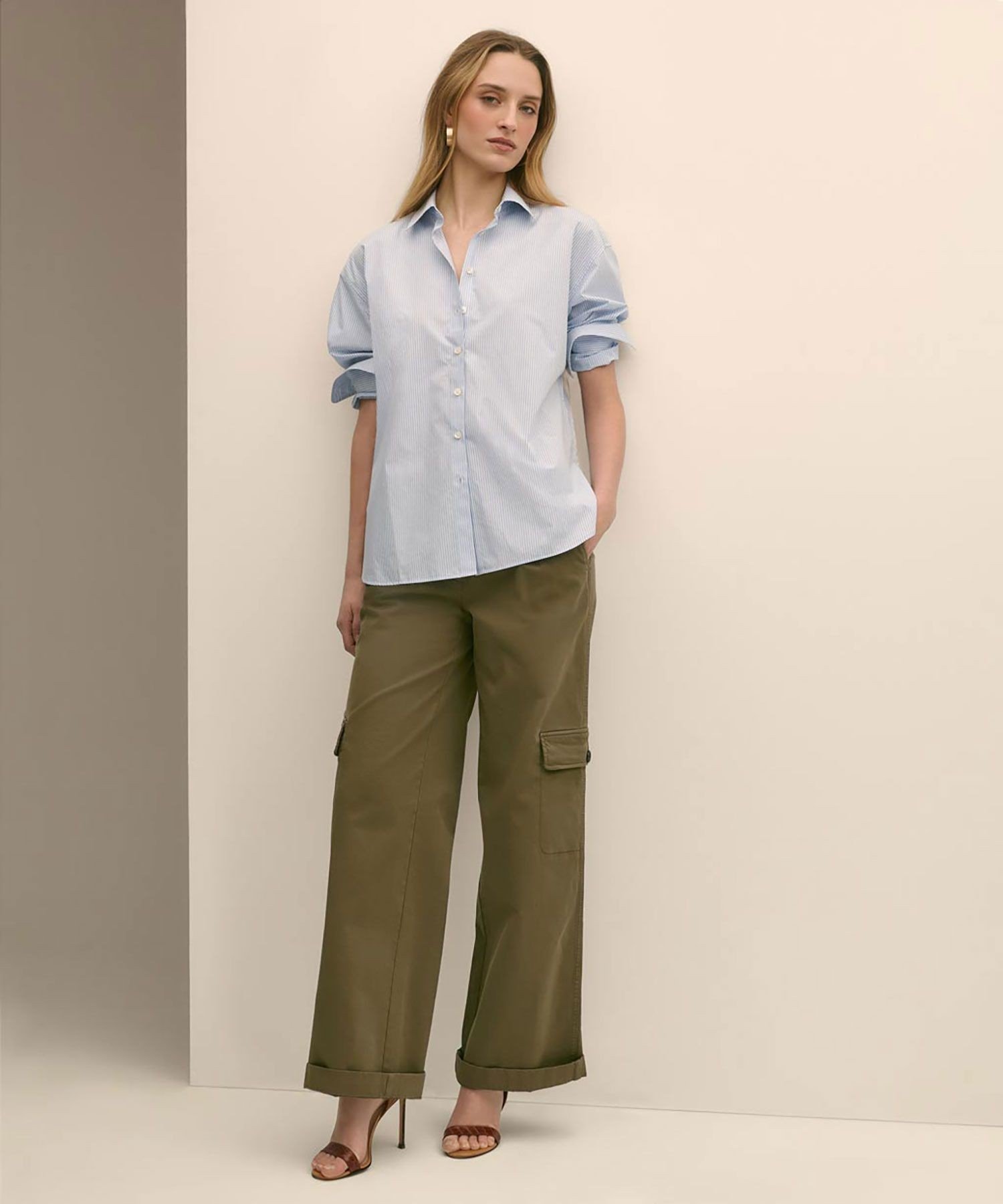 【SALE／45%OFF】BROOKS BROTHERS ストレッチコットンツイル カーゴパンツ ブルックス ブラザーズ パンツ カーゴパンツ グリーン【送料無料】