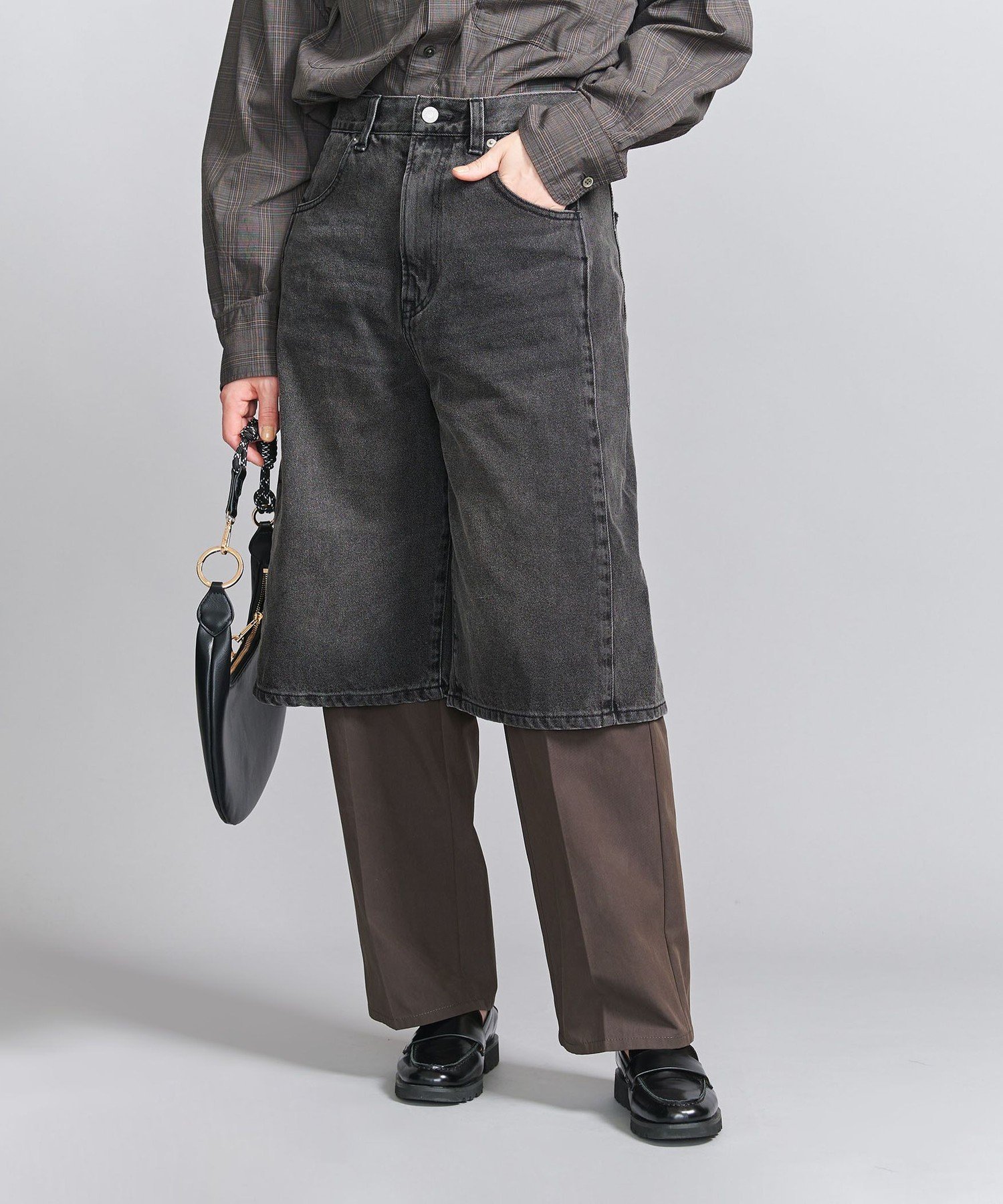 【SALE／80%OFF】BEAUTY&YOUTH UNITED ARROWS コットンデニム ハーフパンツ ユナイ...