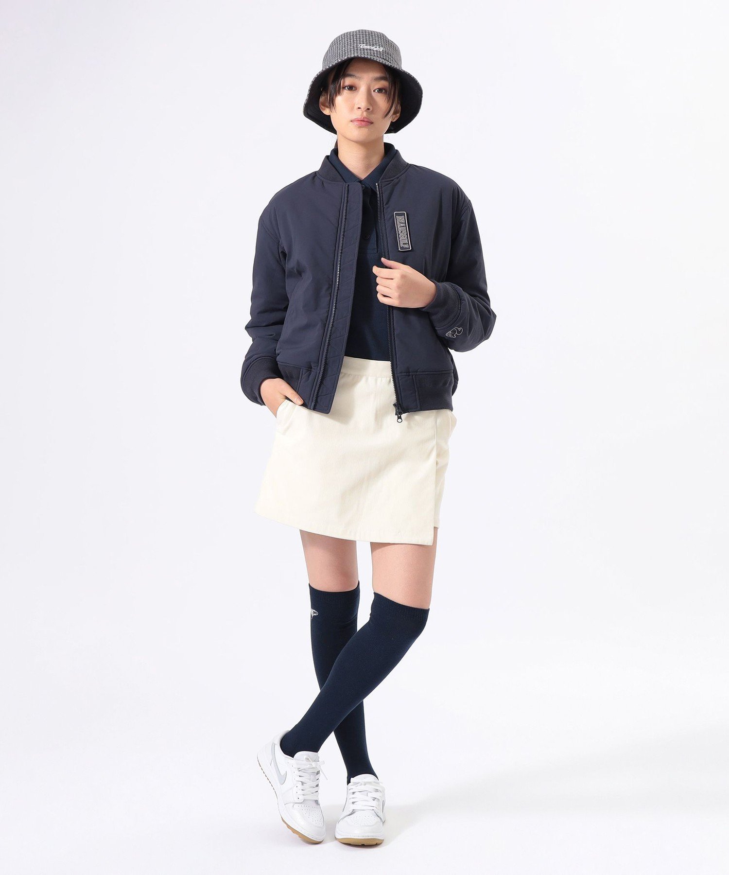 【SALE／30%OFF】BEAMS GOLF ORANGE LABEL ORANGE LABEL / 撥水 中綿入り ボンバー ブルゾン【STRETCH】 ビームス ゴルフ ジャケット・アウター ブルゾン・ジャンパー ネイビー グリーン【送料無料】