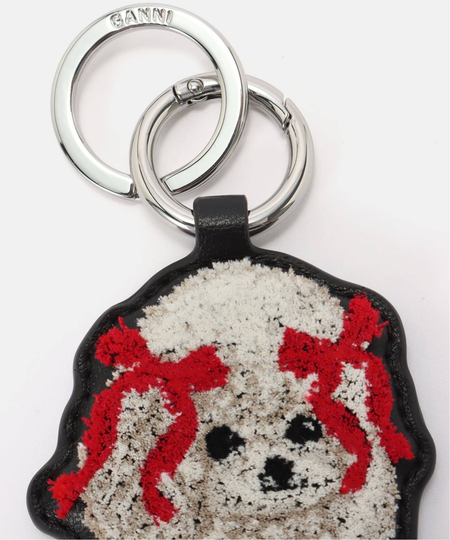 U by SPICK&SPAN GANNI / ガニー Dog Bow Keyring ユーバイスピックアンドスパン 財布・ポーチ・ケース その他の財布・ポーチ・ケース ブラック【送料無料】