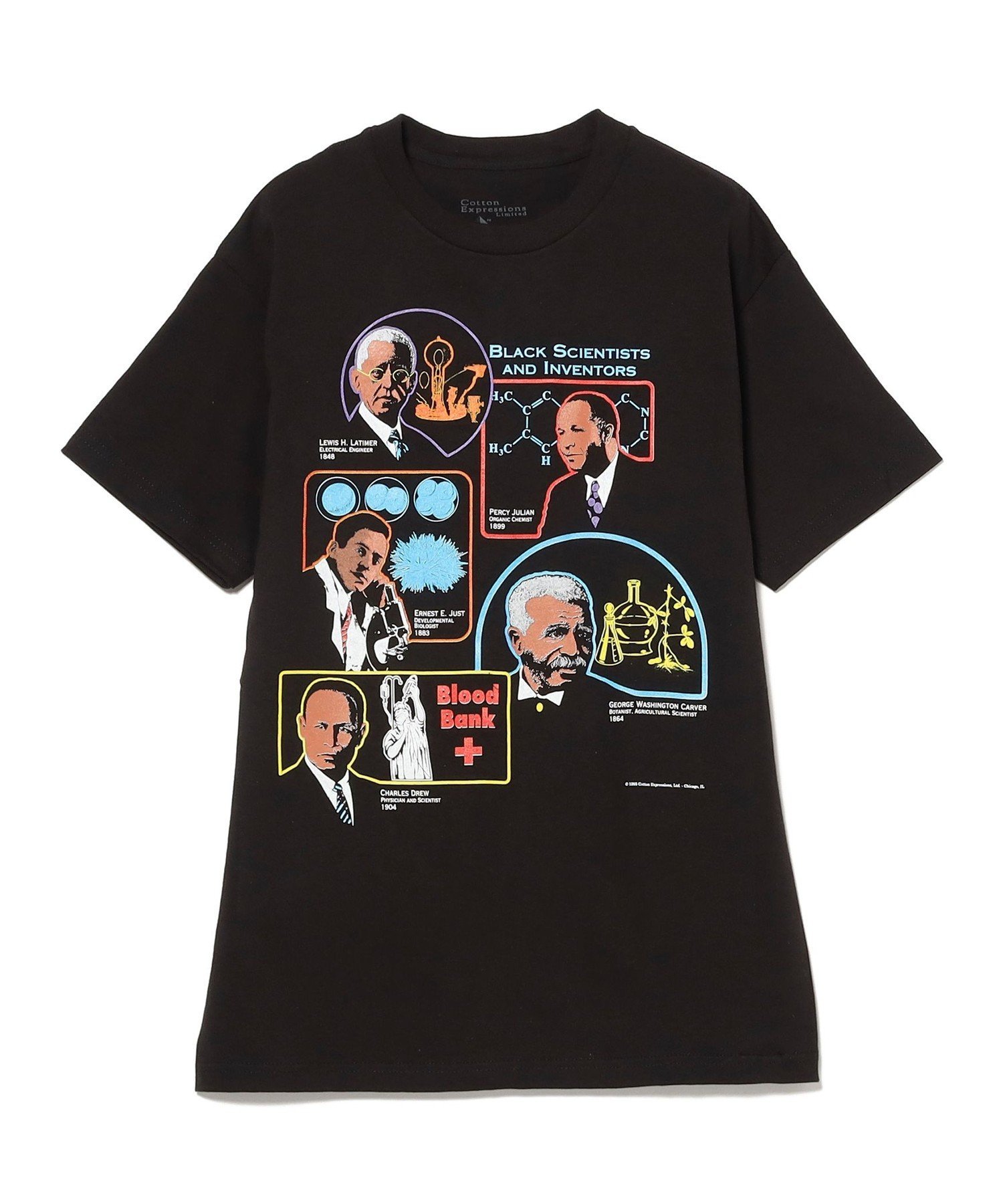 BEAMS BOY Cotton Expressions / SCIENTISTS TEE ビームス ウイメン トップス カットソー・Tシャツ ブラック【送料無料】