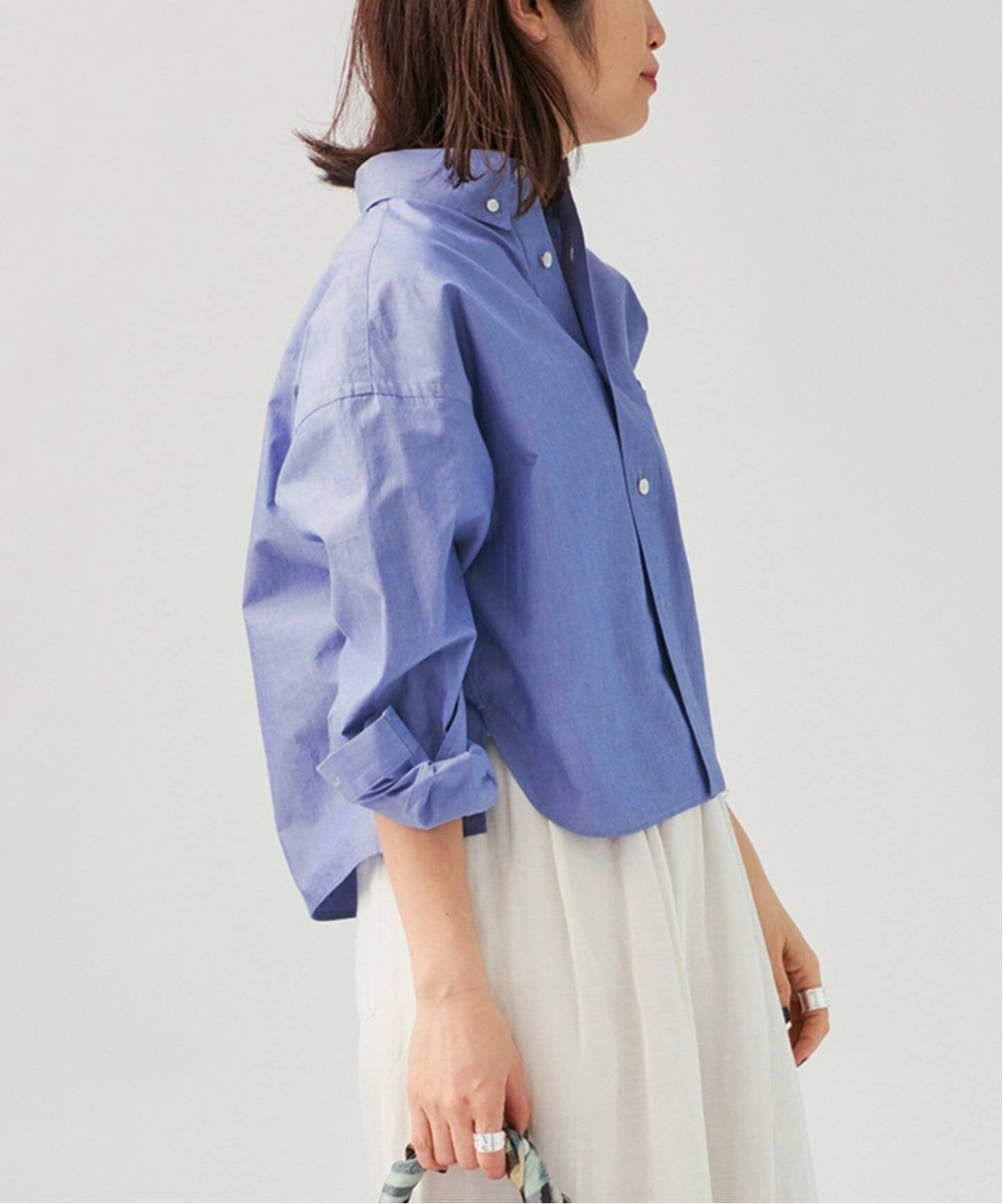 VERMEIL par iena TICCA ティッカ 別注ボタンダウンシャツ TBFS-501 ヴェルメイユ パー イエナ トップス シャツ ブラウス ブルー【送料無料】