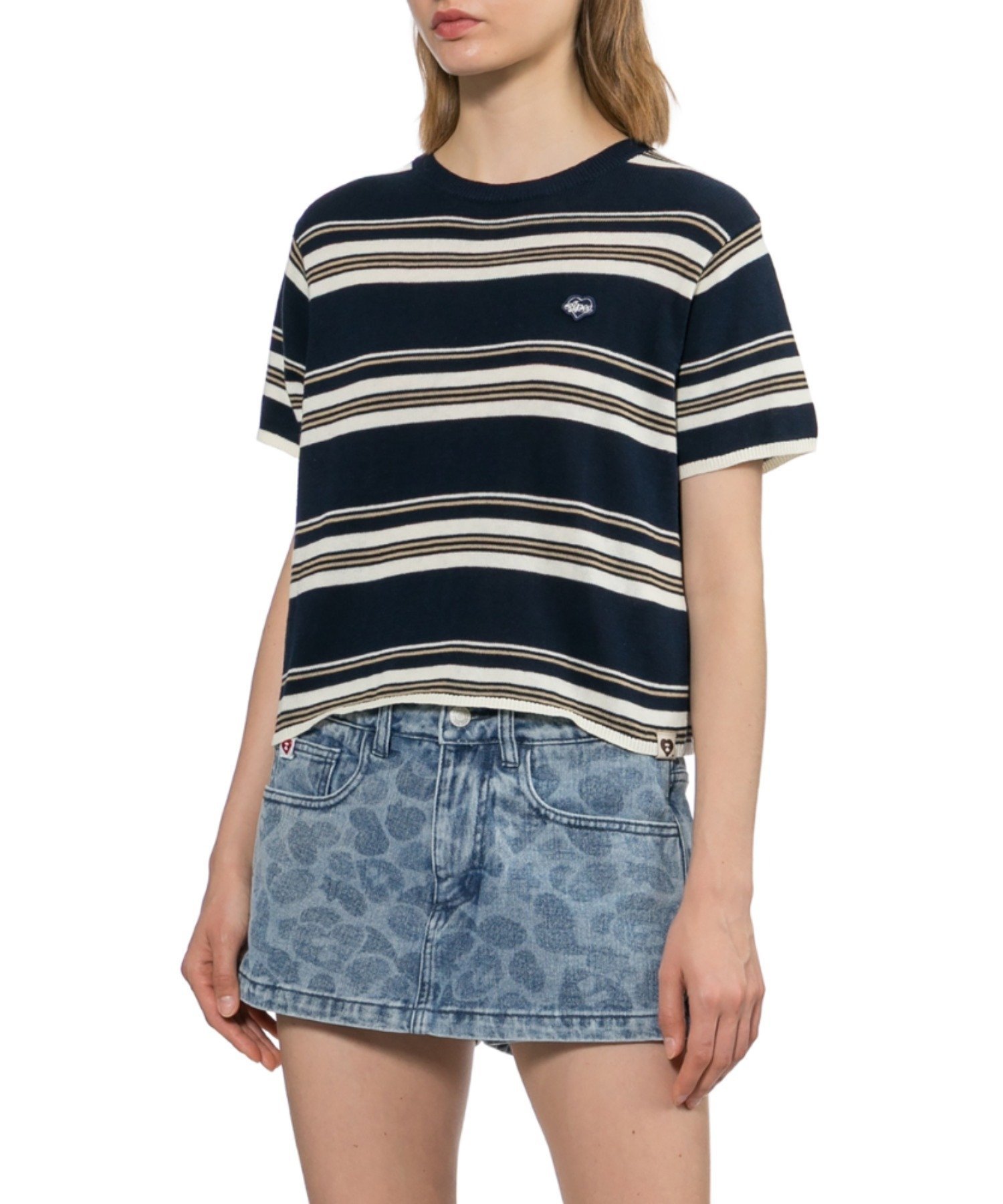 REGULAR STRIPES SWEATER ア ベイシング エイプ トップス ニット ネイビー