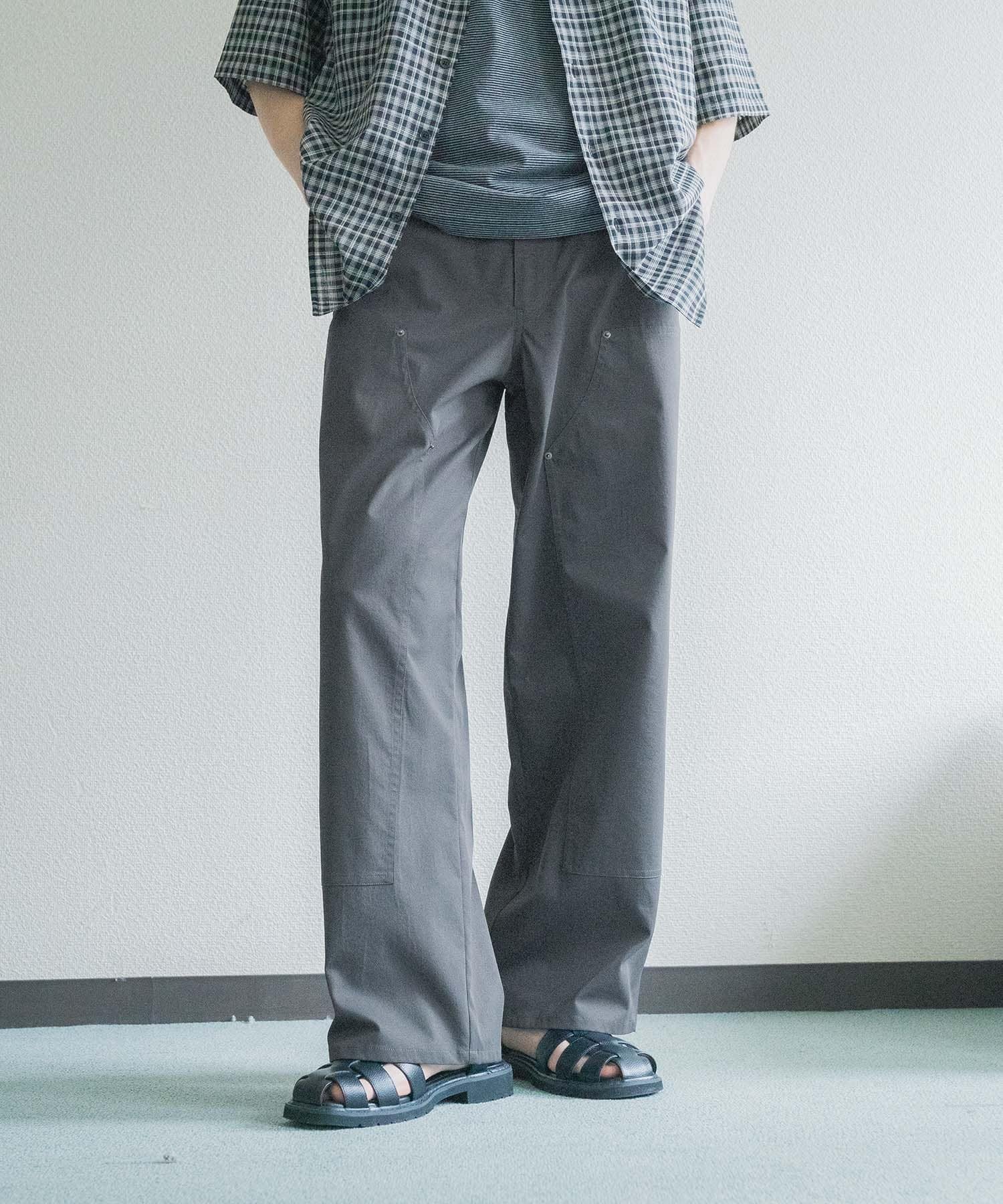 SENSE OF PLACE ペインターワイドスラックス センス オブ プレイス パンツ その他のパンツ ブラウン グレー