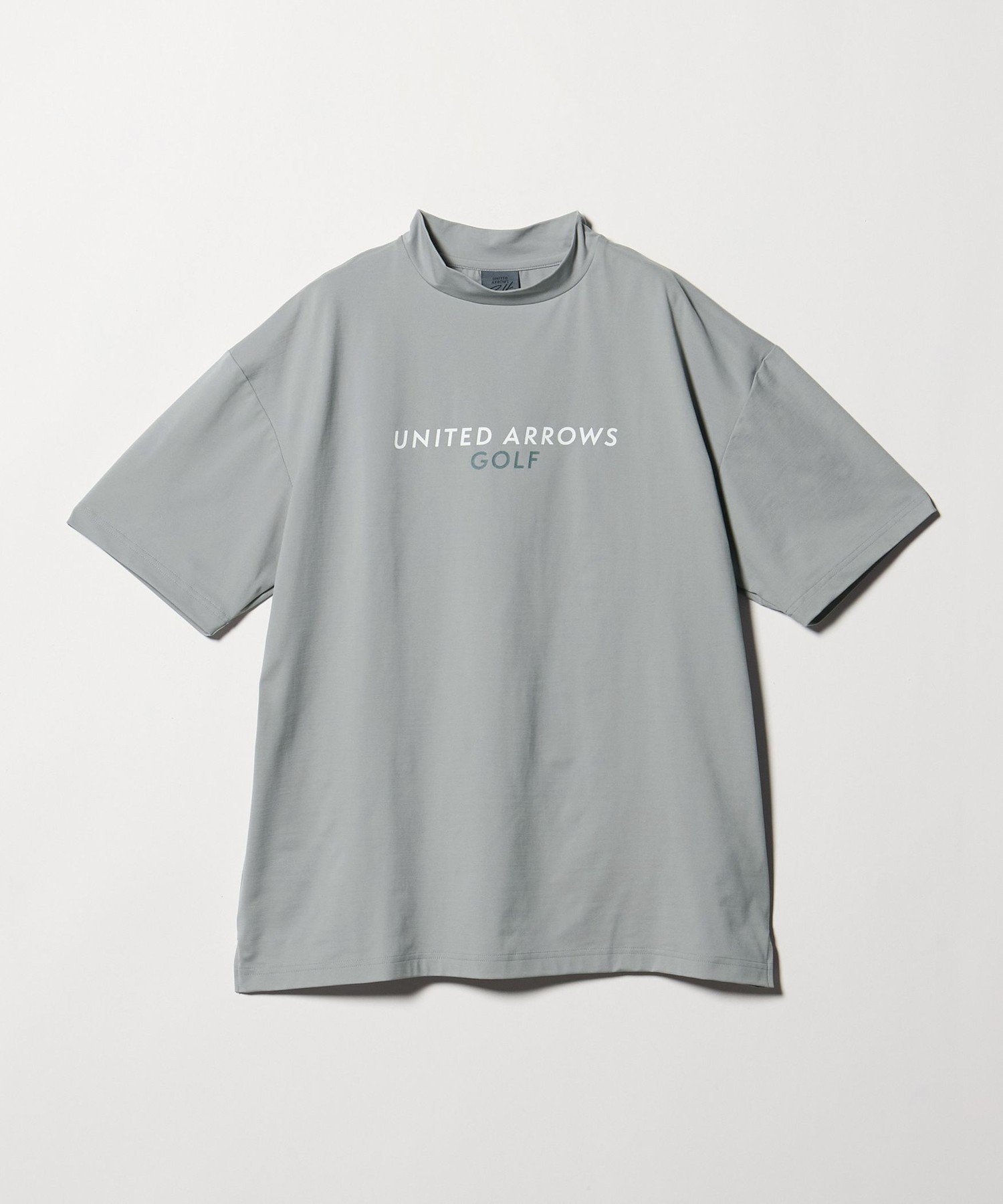 Wedge - UNITED ARROWS GOLF メンズ ロゴ モックネック シャツ 吸水速乾・UV ユナイテッドアローズ スポーツ・アウトドア用品 ゴルフグッズ ホワイト ブラック グレー【送料無料】